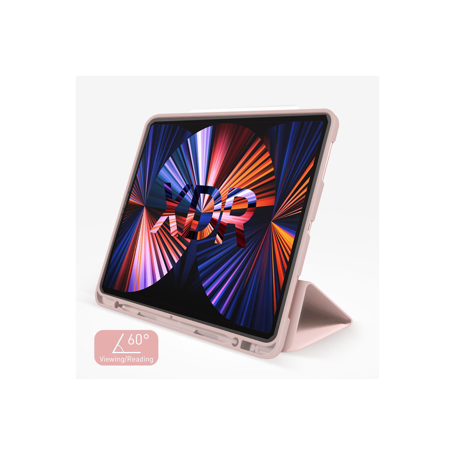 iPad Pro 11" 2020 Leather Shockproof Case with Pencil Holder - PrimeCables® - Pink