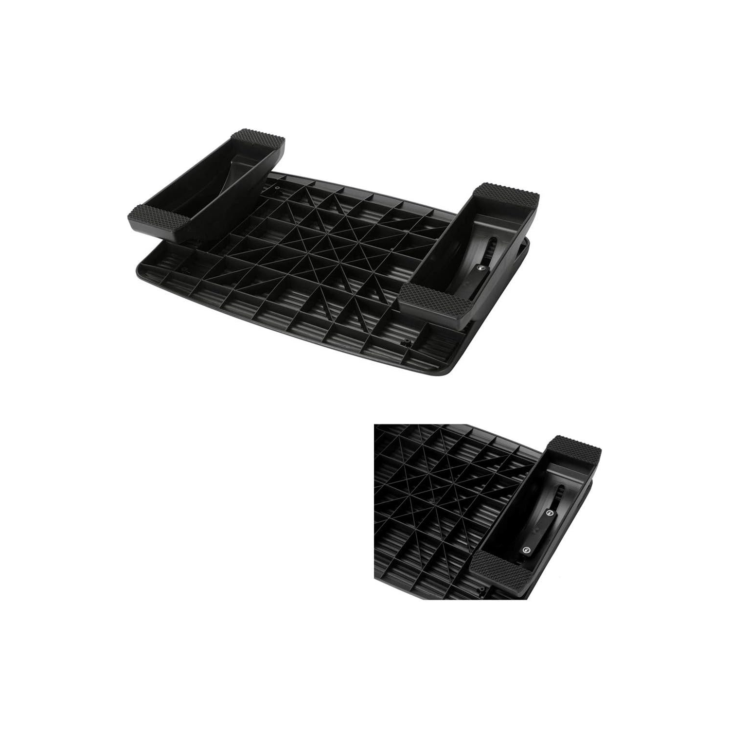 Moustache Adjustable Foot Rest Under Desk, Ergonomic Footrest Support with Massage for Home Office