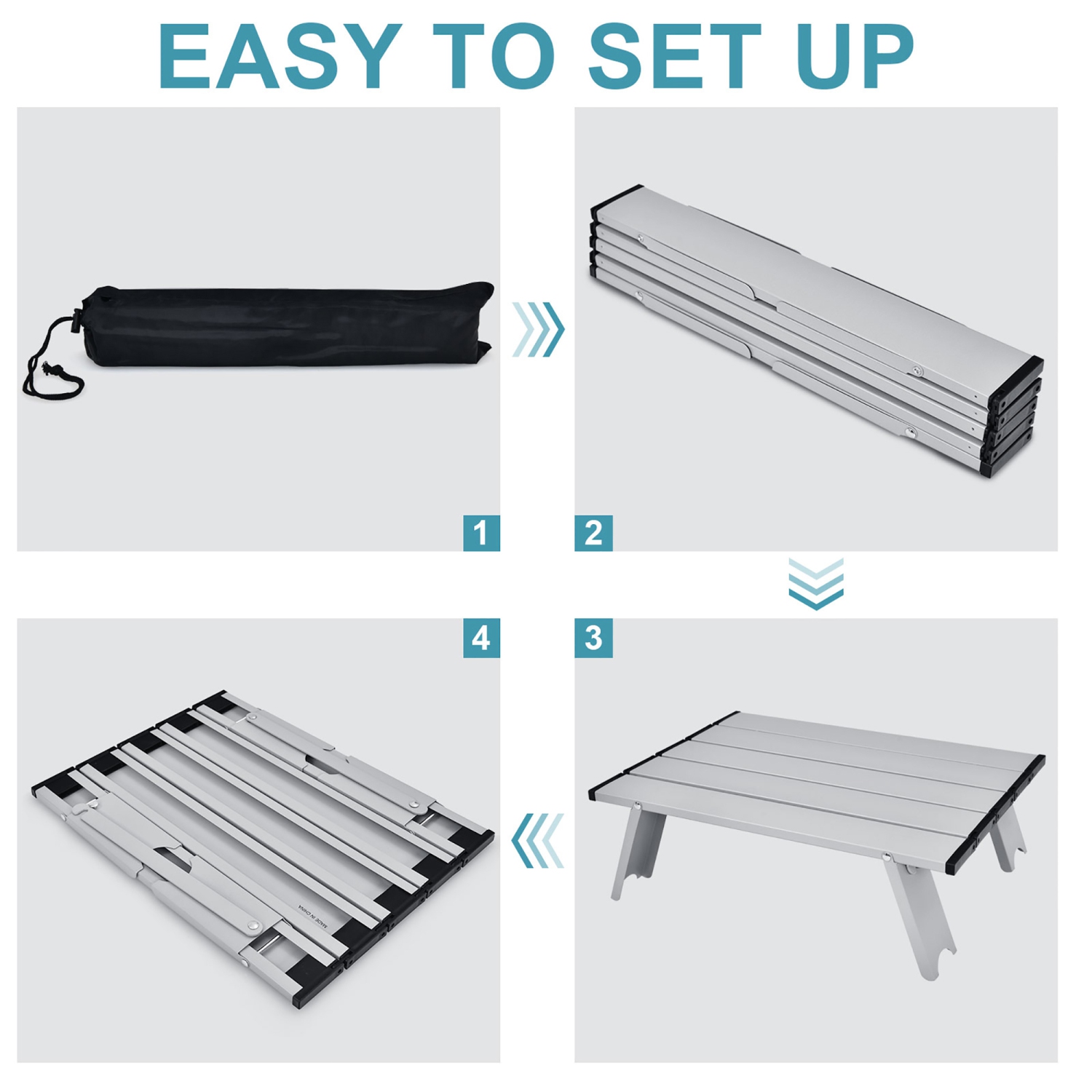 Costway 2-Pack Folding Backpack Beach Chair Table Set 5-Position Outdoor Reclining Chair