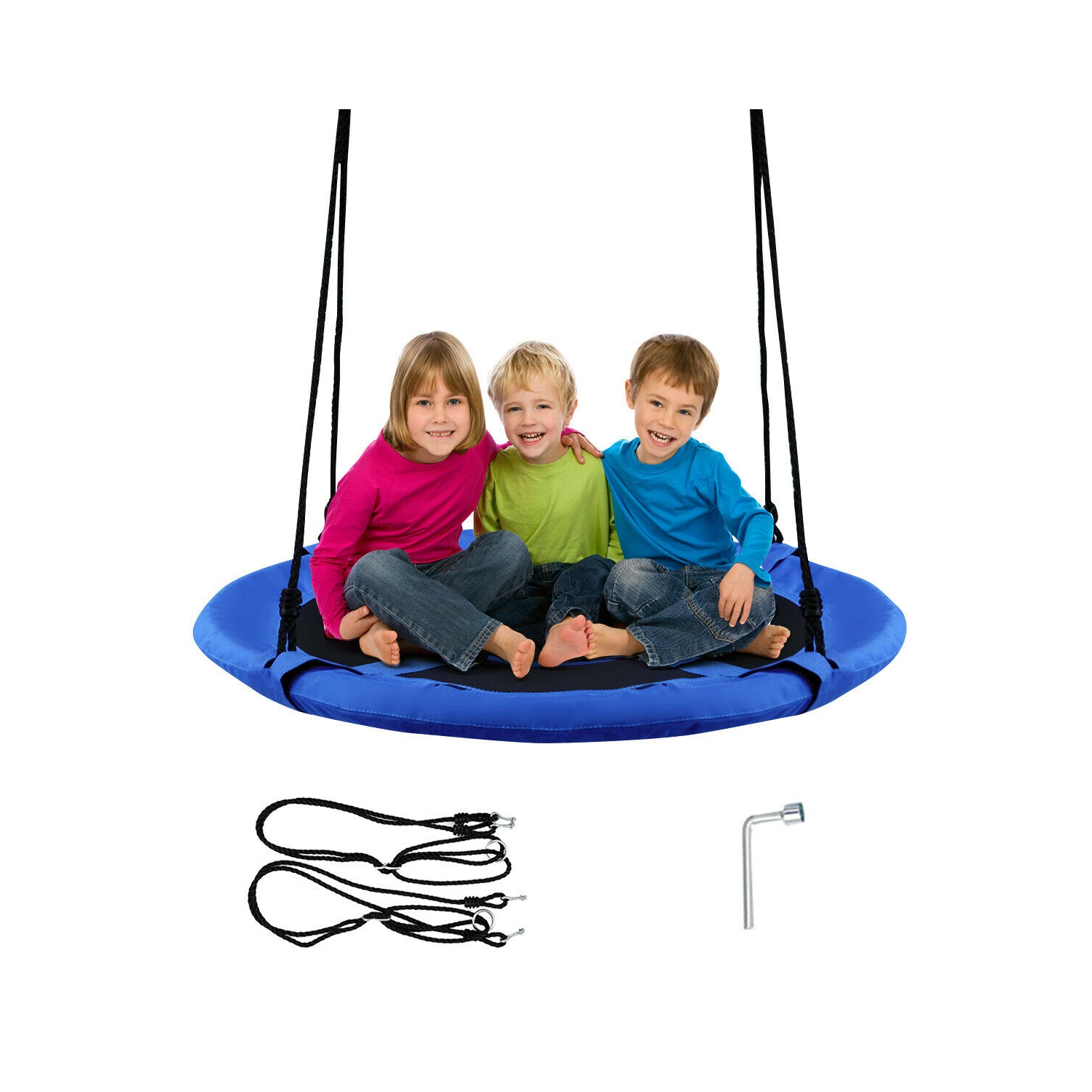 Goplus 40'' Flying Saucer Tree Swing Indoor Outdoor Play Set Kids Christmas Gift