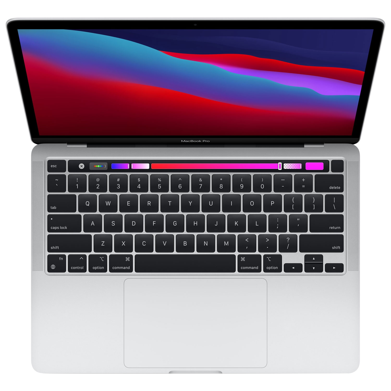 Apple MacBook Pro 13.3" Touch Bar - Silver (Apple M1 Chip / 512GB SSD / 8GB RAM) Apple Care+ Exp. FEB 2025 - Open Box