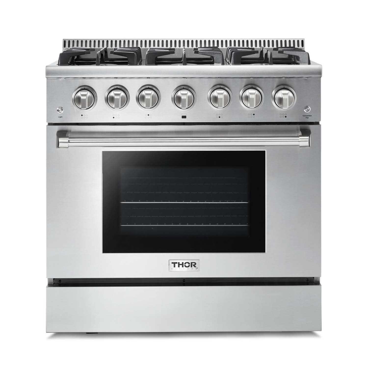 Thor Kitchen HRG3618U 36" Pro-style 6 Stainless Steel Burner Gas Range