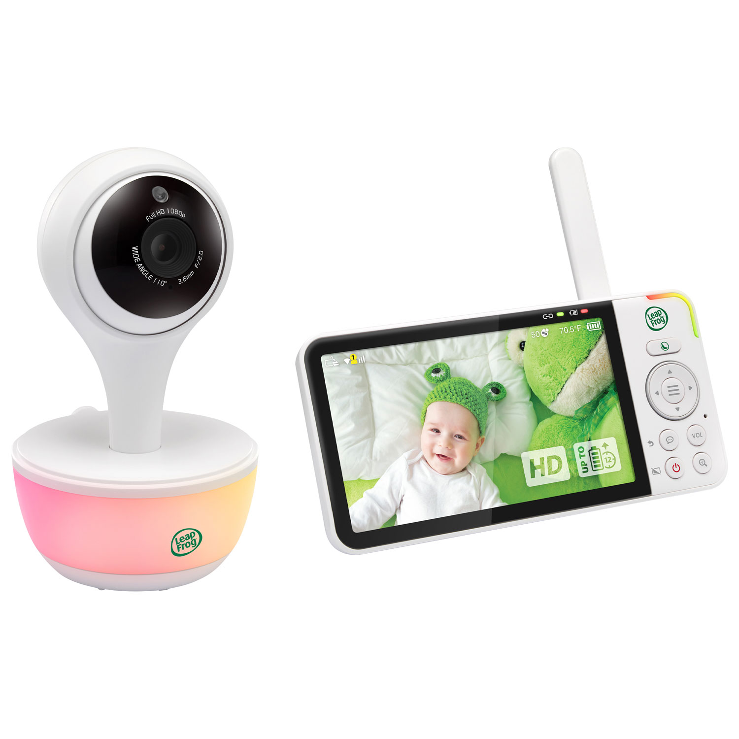 LeapFrog 5" Video Wi-Fi Baby Monitor with Night Vision, Zoom & 2-Way Audio