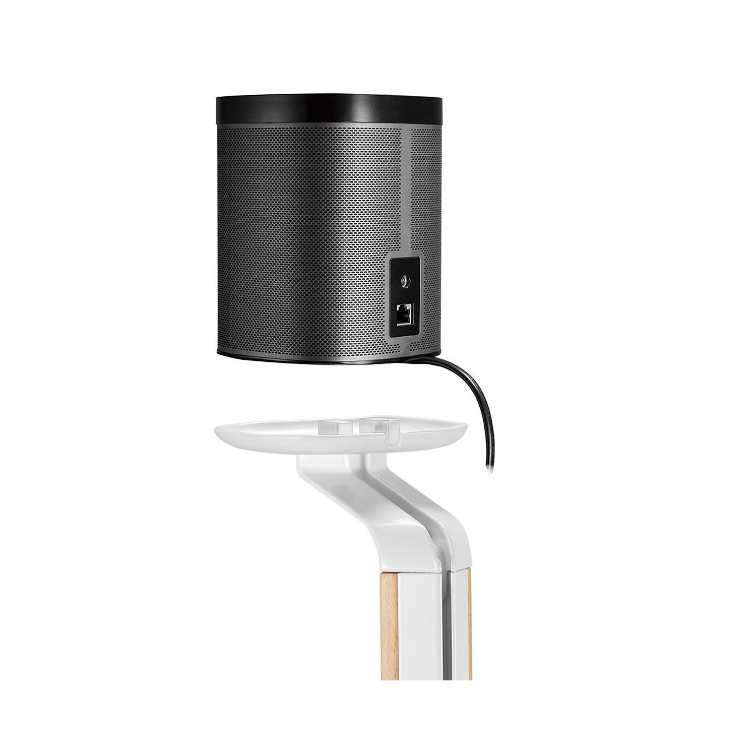 Boost Industries SB-62F-WH Floor Speaker Stands with Hardwood Column for SONOS® ONE, SONOS® ONE SL and SONOS Play:1