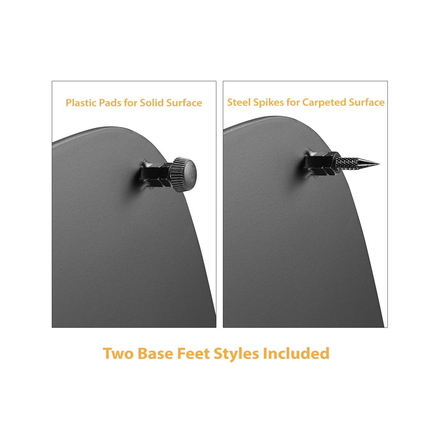 Boost Industries SB-62F-WH Floor Speaker Stands with Hardwood Column for SONOS® ONE, SONOS® ONE SL and SONOS Play:1