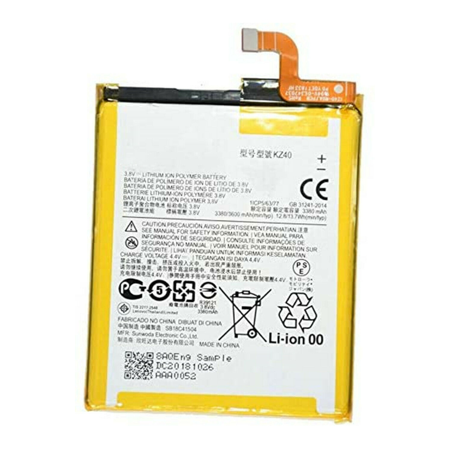 battery for moto z4