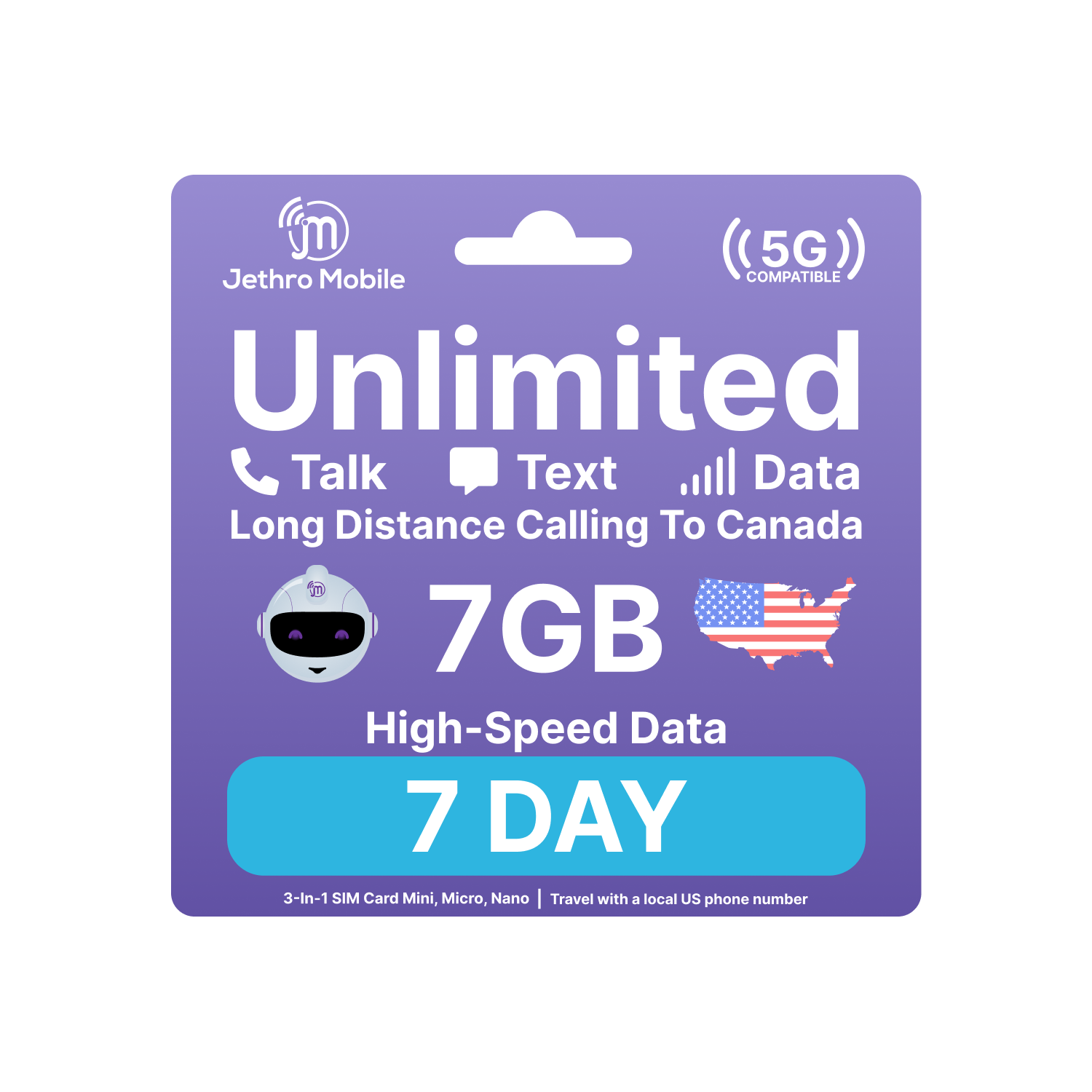 Carte SIM USA - 45 jours de conversation, SMS et données illimités, 30 Go  de données haute vitesse, activation facile, appels internationaux vers le  Canada, hotspot mobile, utilisation T-Mobile, : : Bébé
