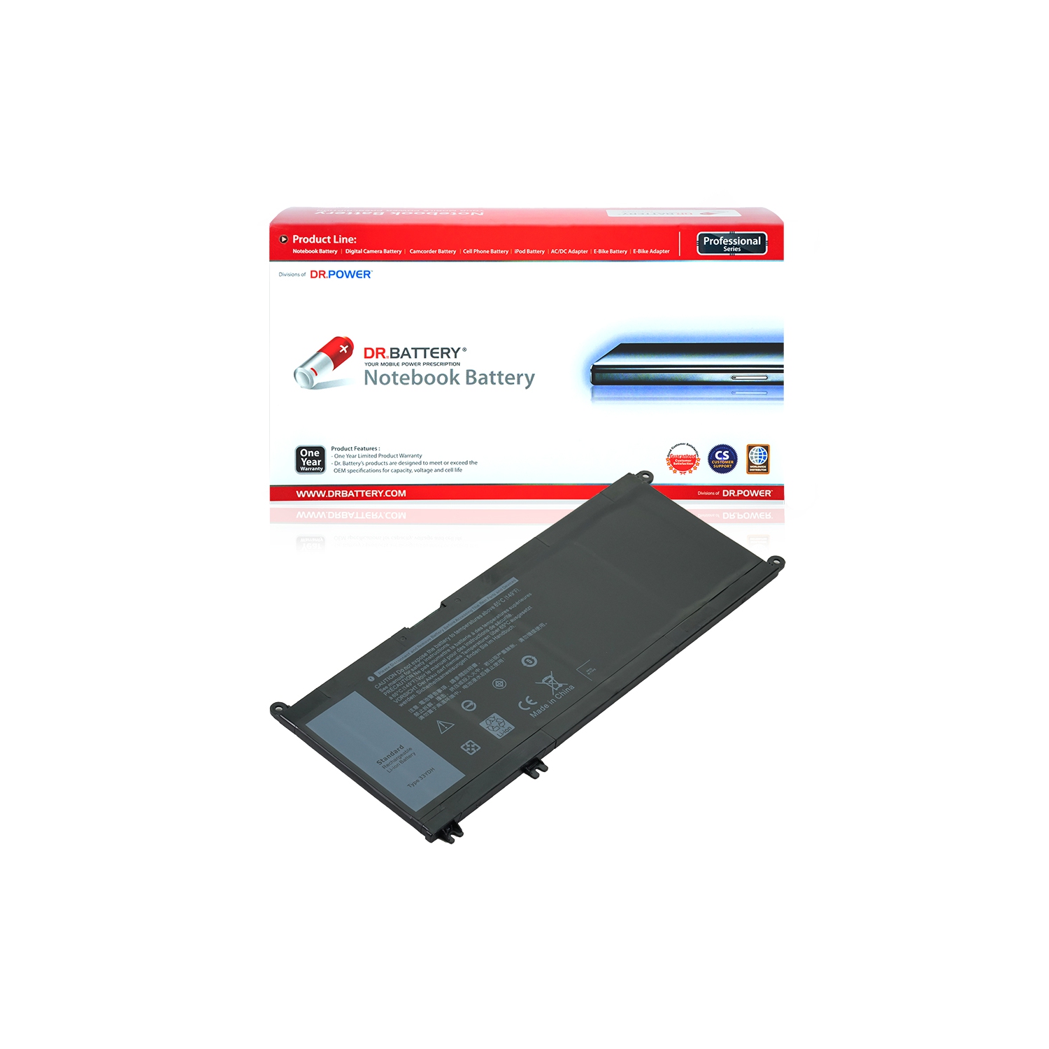 DR. BATTERY - Replacement for Dell G3 17 G5 15 5587 / Inspiron 17 7773 / Inspiron 17 7778 / 081PF3 / 0PVHT1 / 33YDH