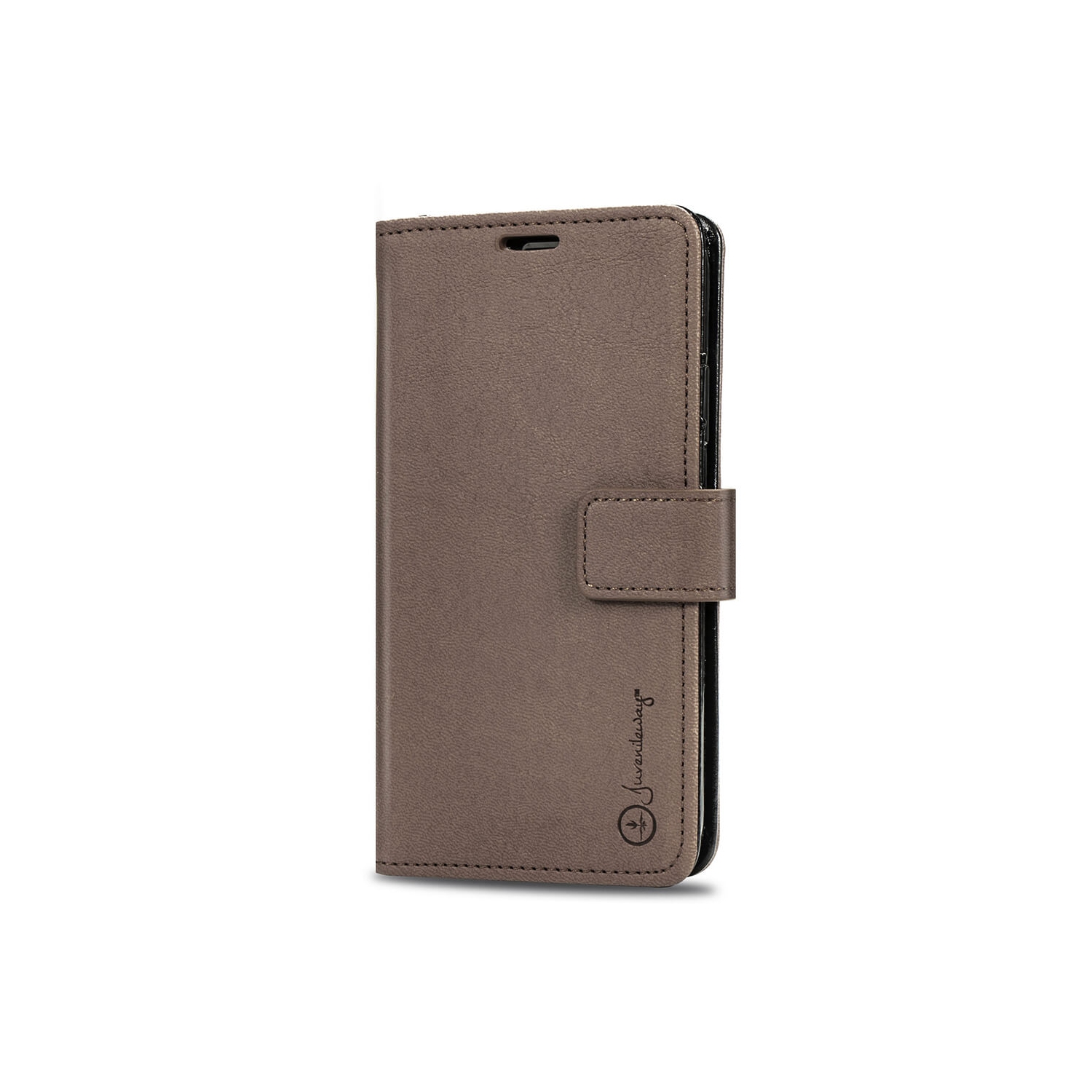 Juvenileway Folio series protection flip case for Apple iPhone 12 Mini 2020 - Brown