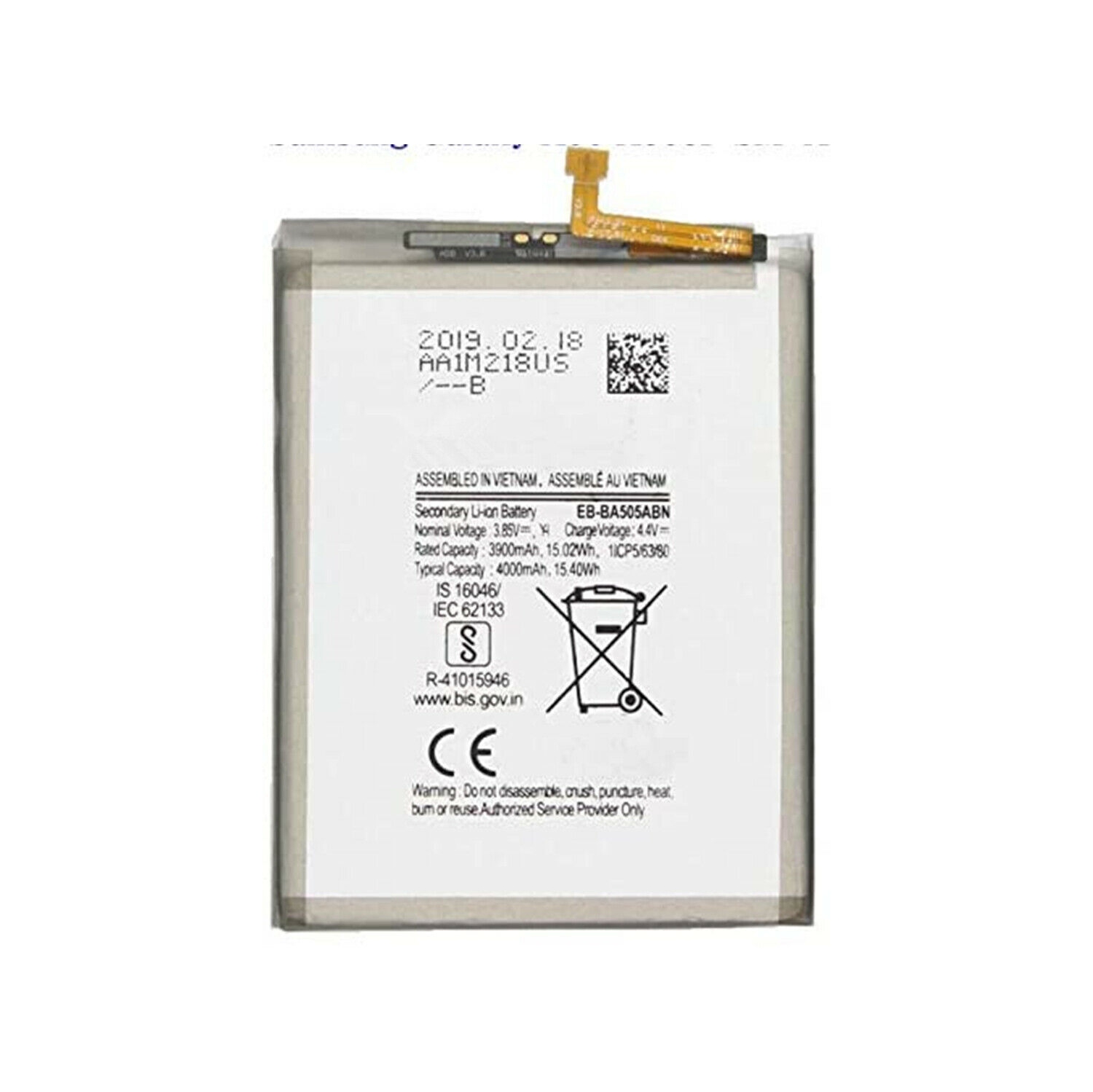 Replacement Battery-Compatible with Samsung Galaxy A50 A30 A20 2019 EB-BA505ABU