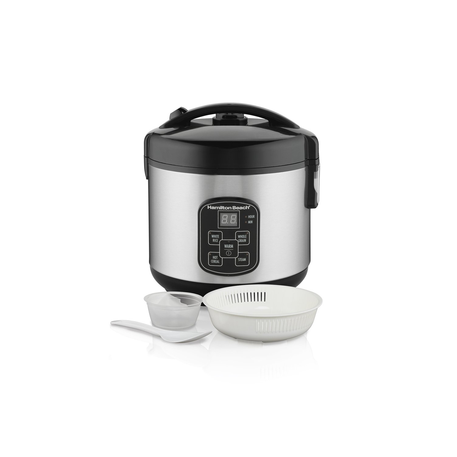 Cuiseur à riz et cuiseur à vapeur de Hamilton Beach capacité de 8 tasses avec poêle à frire T-fal de 20 cm gratuite