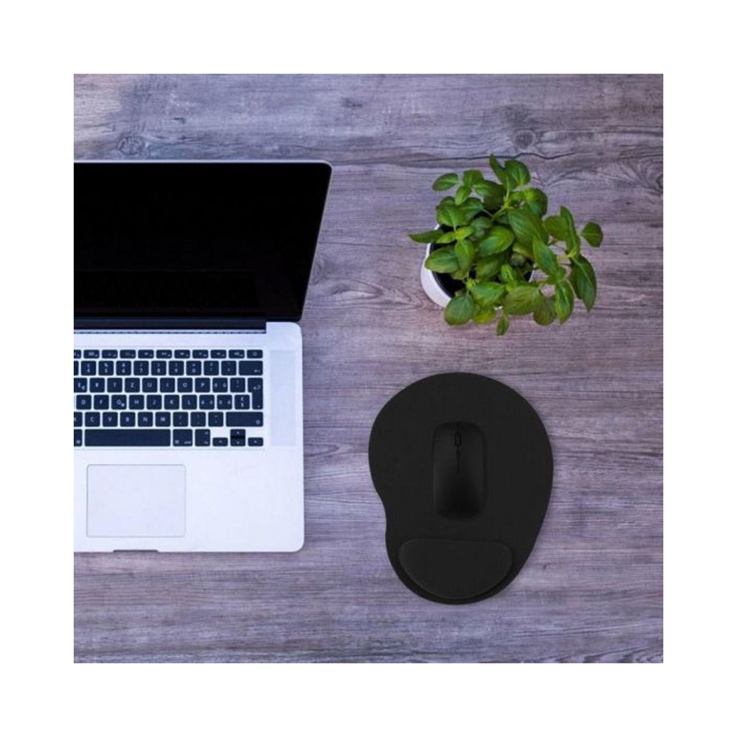 ISTAR Ergonomic Memory Foam Mouse Pad Wrist Rest Support Wrist Cushion Support – Lightweight Rest Mousepad for Mouse, Pain Relief, at Home or Work