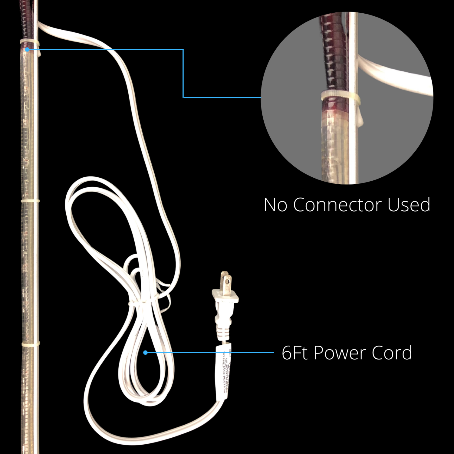 Flexilight Lighted Canadian Flag Patriotic Rope Light Motif 120V for Canada Day Remembrance Day Indoor Outdoor