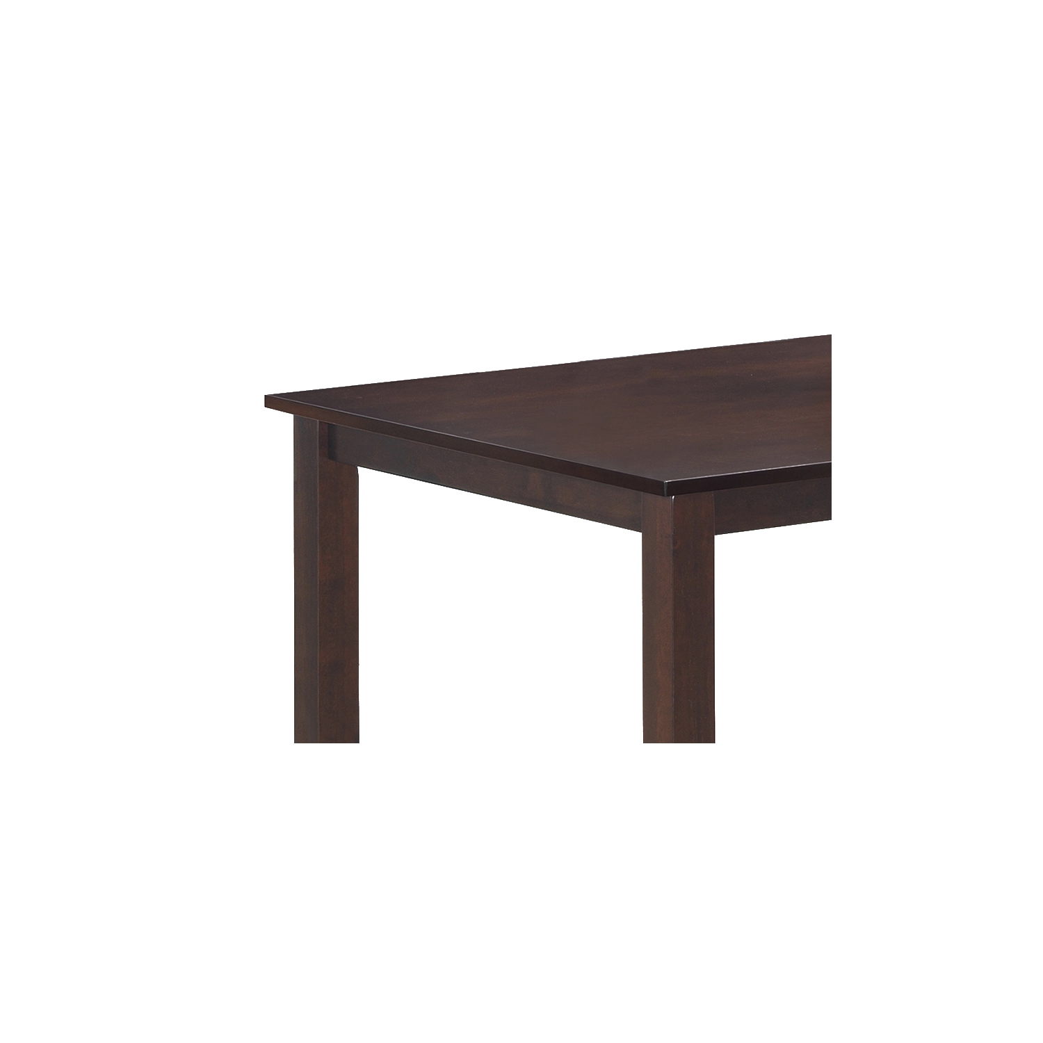 Espresso Solid Wood Long Rectangular Universal Dining Table