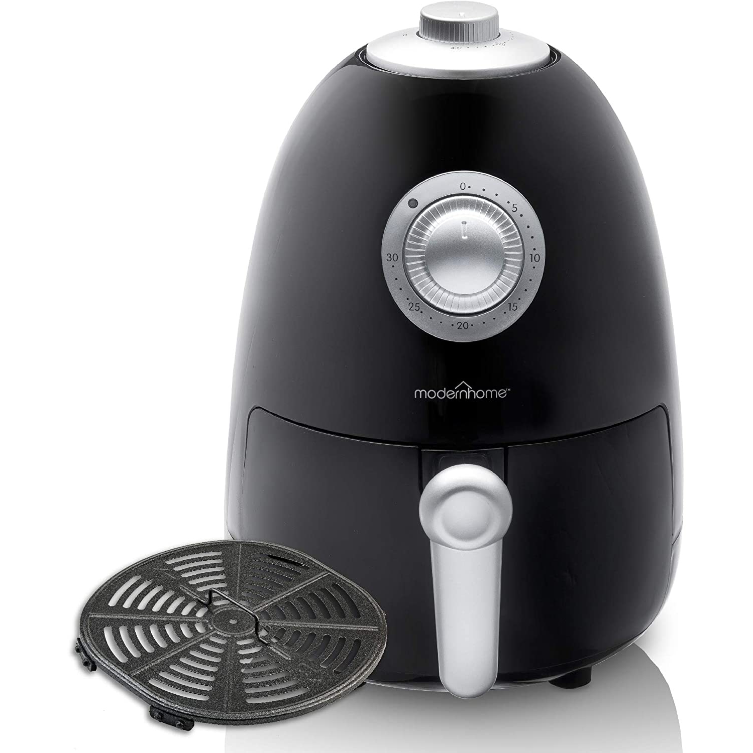 La friteuse à air chaud compacte de 2,1 pte CAAB-847 de Mohome avec livre de recettes - Noir