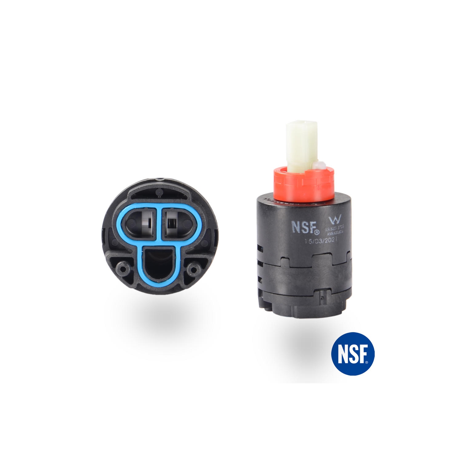 Ceramic Cartridge Durable Pressure Balance Faucet Valve 40mm NSF Certified - LIVINGbasics