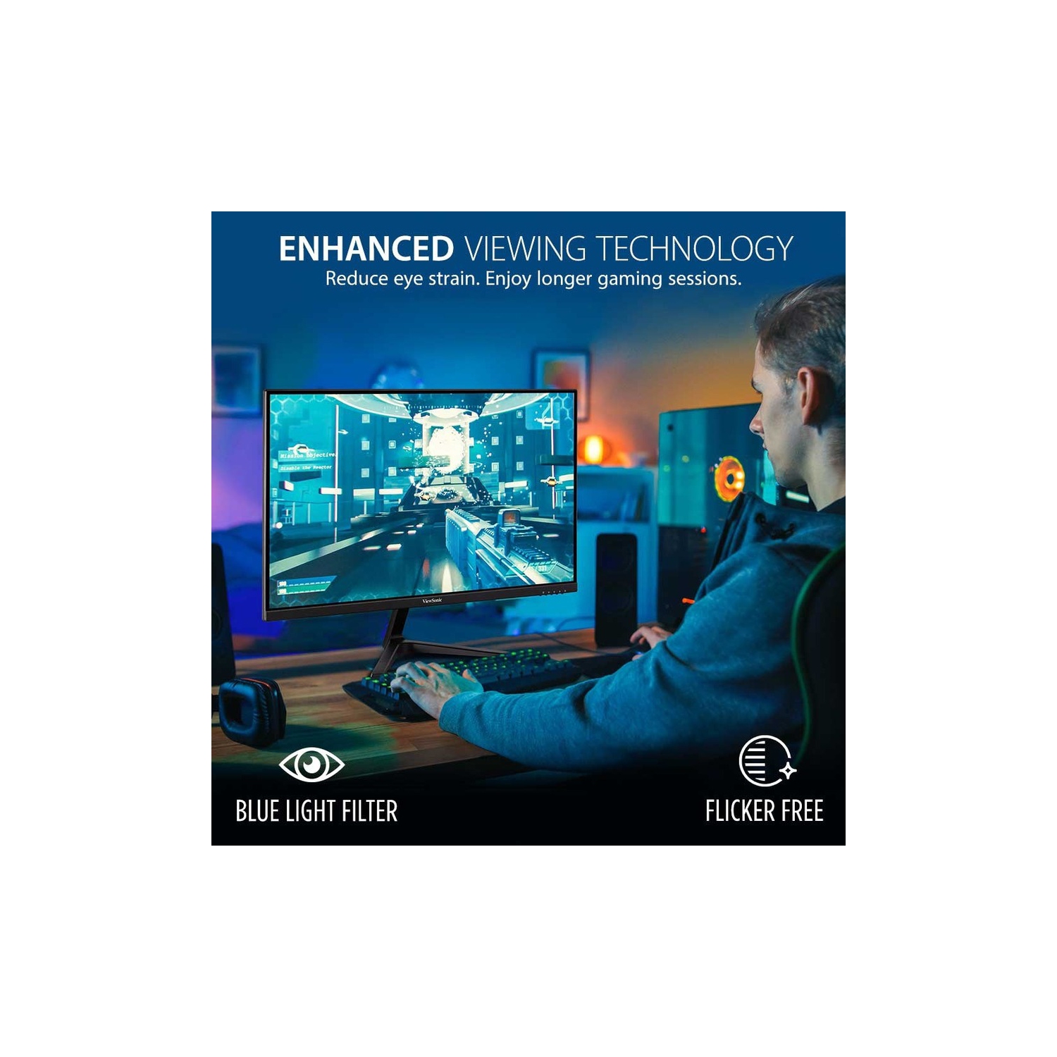 ViewSonic VX2718-P-MHD VX2718-P-MHD - 27" OMNI 1080p 1ms 165Hz Gaming Monitor with Adaptive Sync