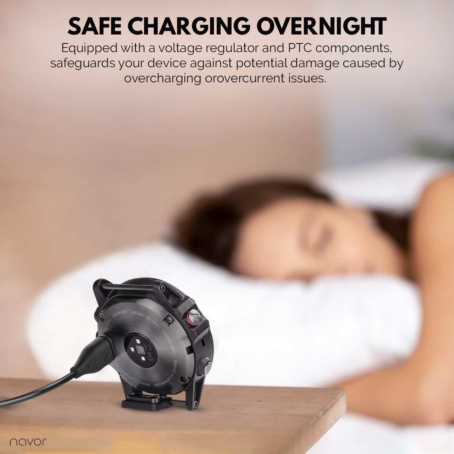 Paquet de 2 compatible avec le chargeur de rechange Vivoactive 3 Gramin; Câble de chargement USB; synchronisation des données; montre intelligente