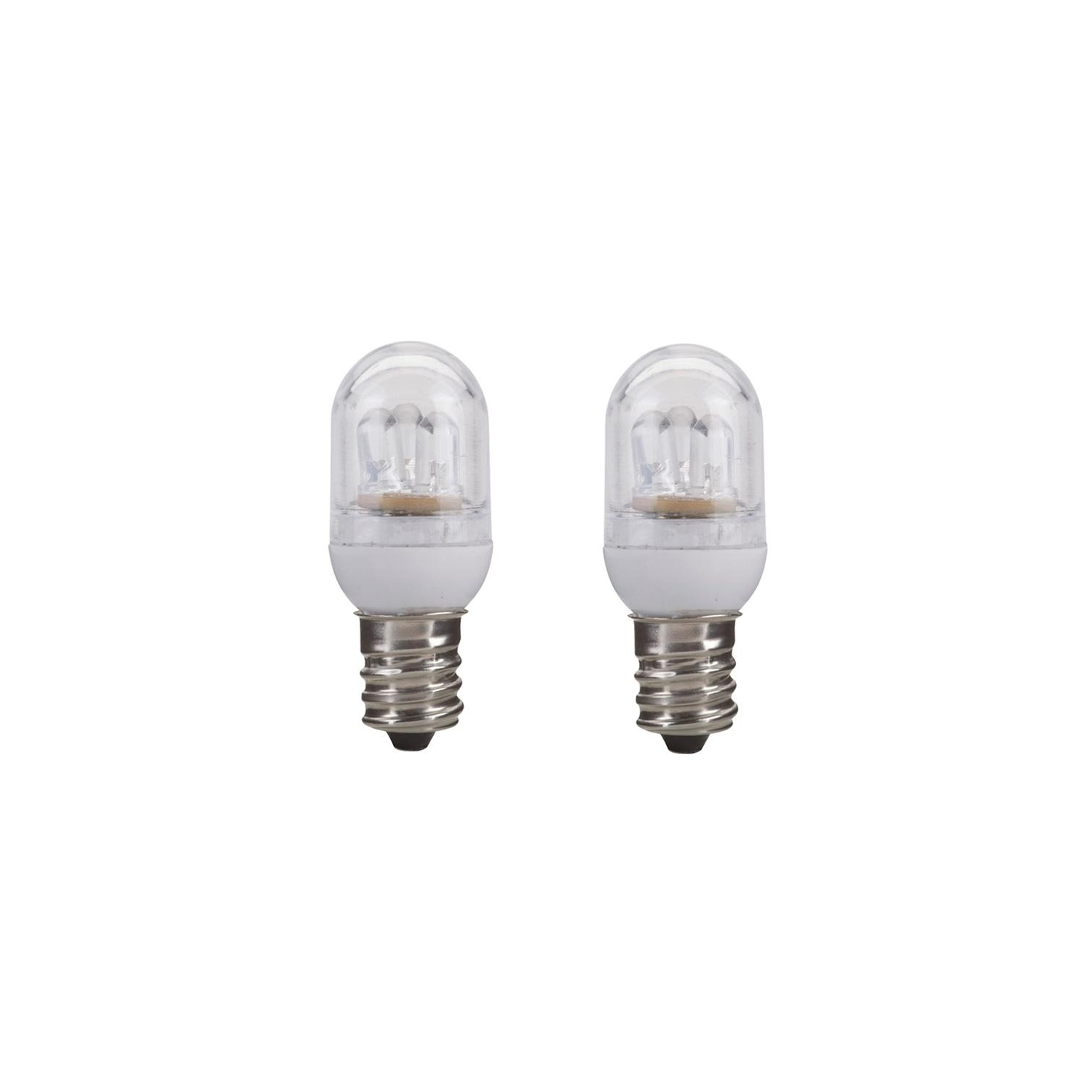 Xtricity - Set of 2 LED Bulbs for Night Light, 1W, Candelabra Base, 4100K Cool White