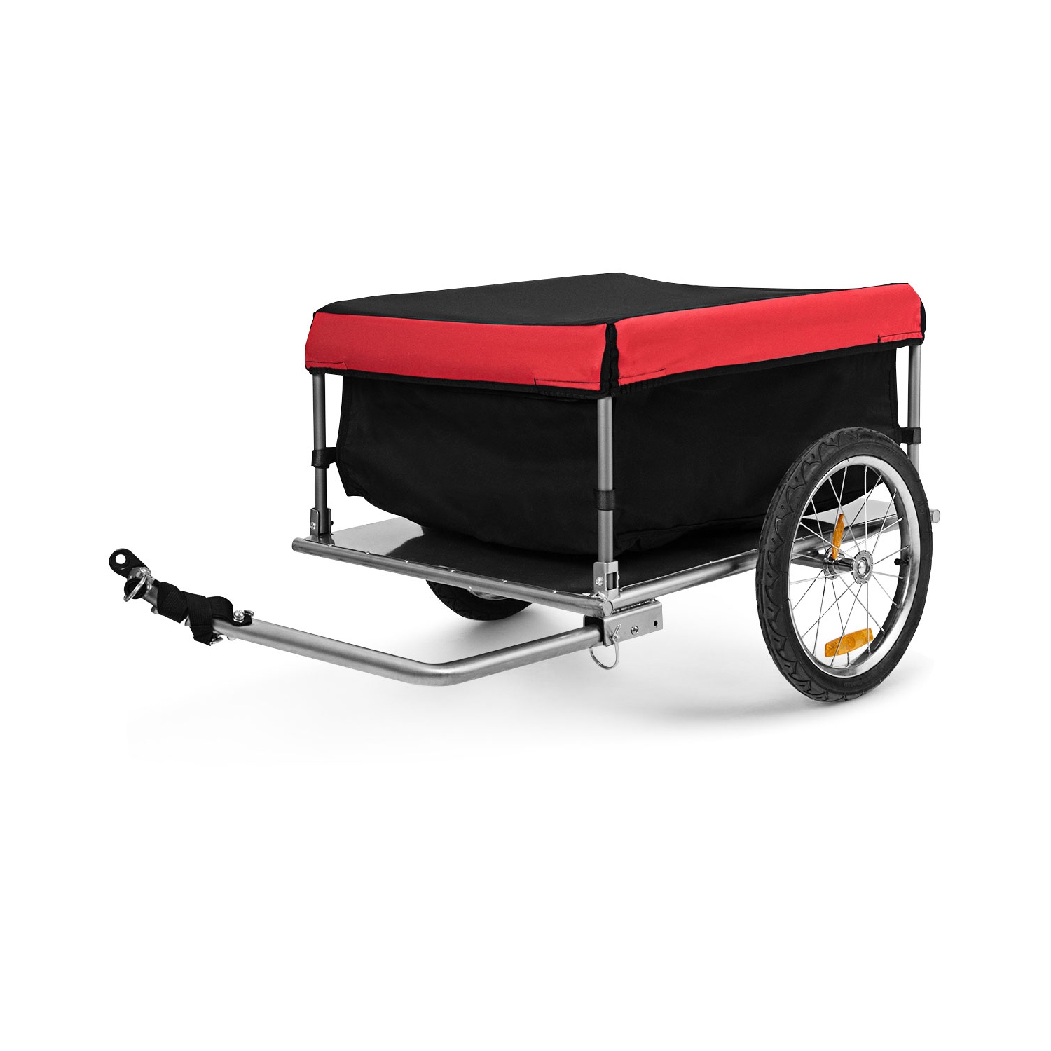 Costway Bike Cargo / Luggage Trailer w/ Folding Frame & Quick Release Wheels Red/Black