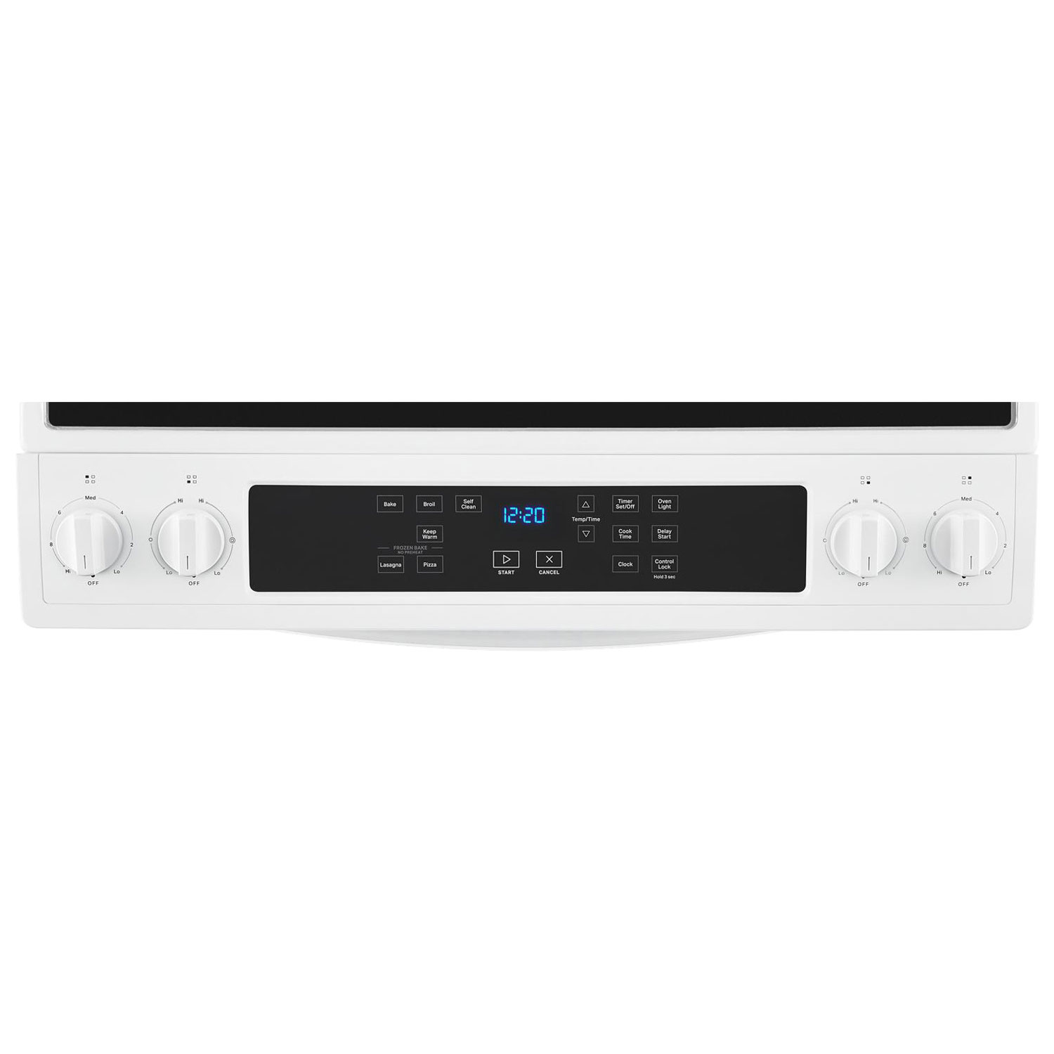 Cuisinière électrique encastrable/four autonettoyant 4,8 pi³ 30 po de Whirlpool-Blanc