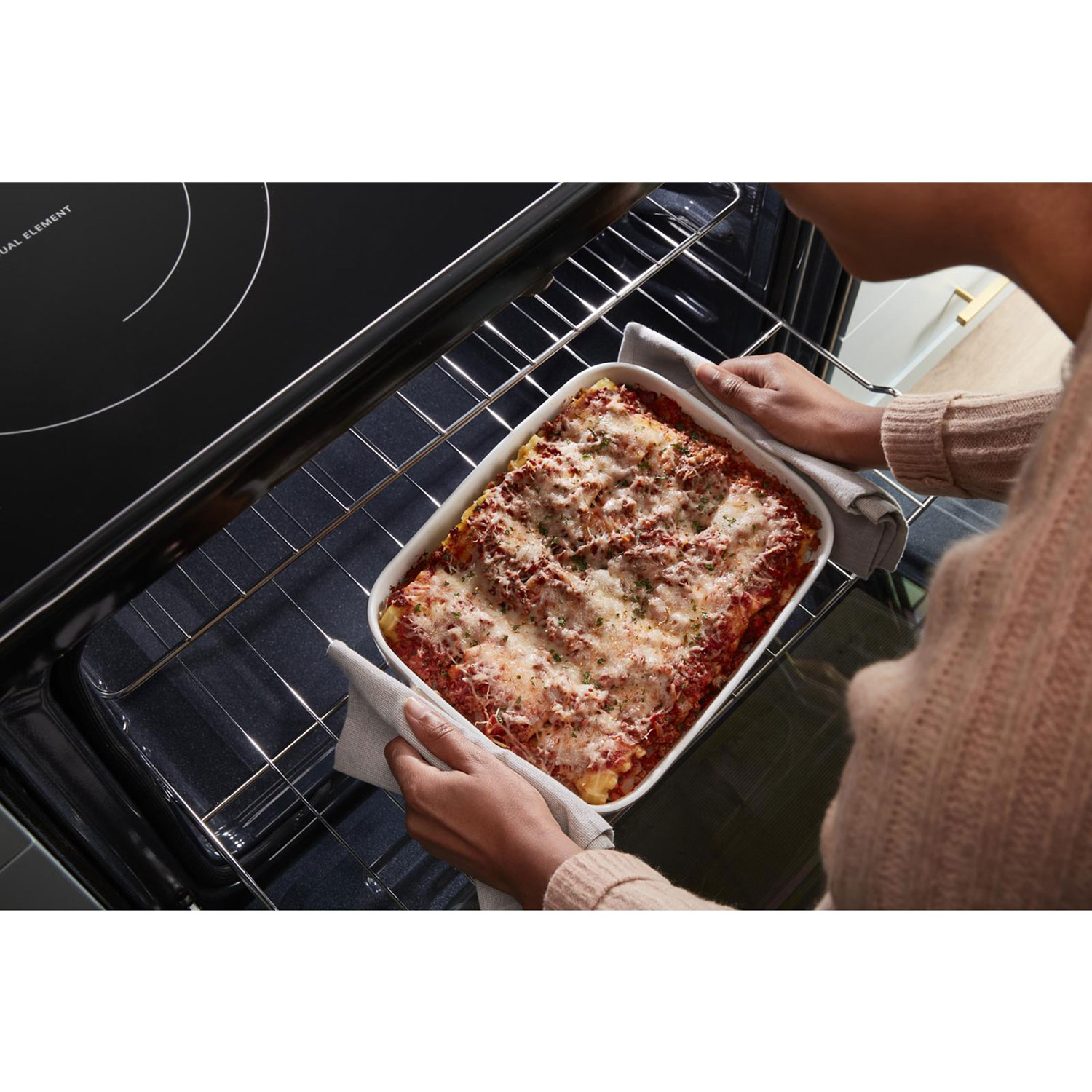 Whirlpool 30" 5.3 Cu. Ft. Fan Convection 5-Element Freestanding Electric Air Fry Range - Stainless Steel