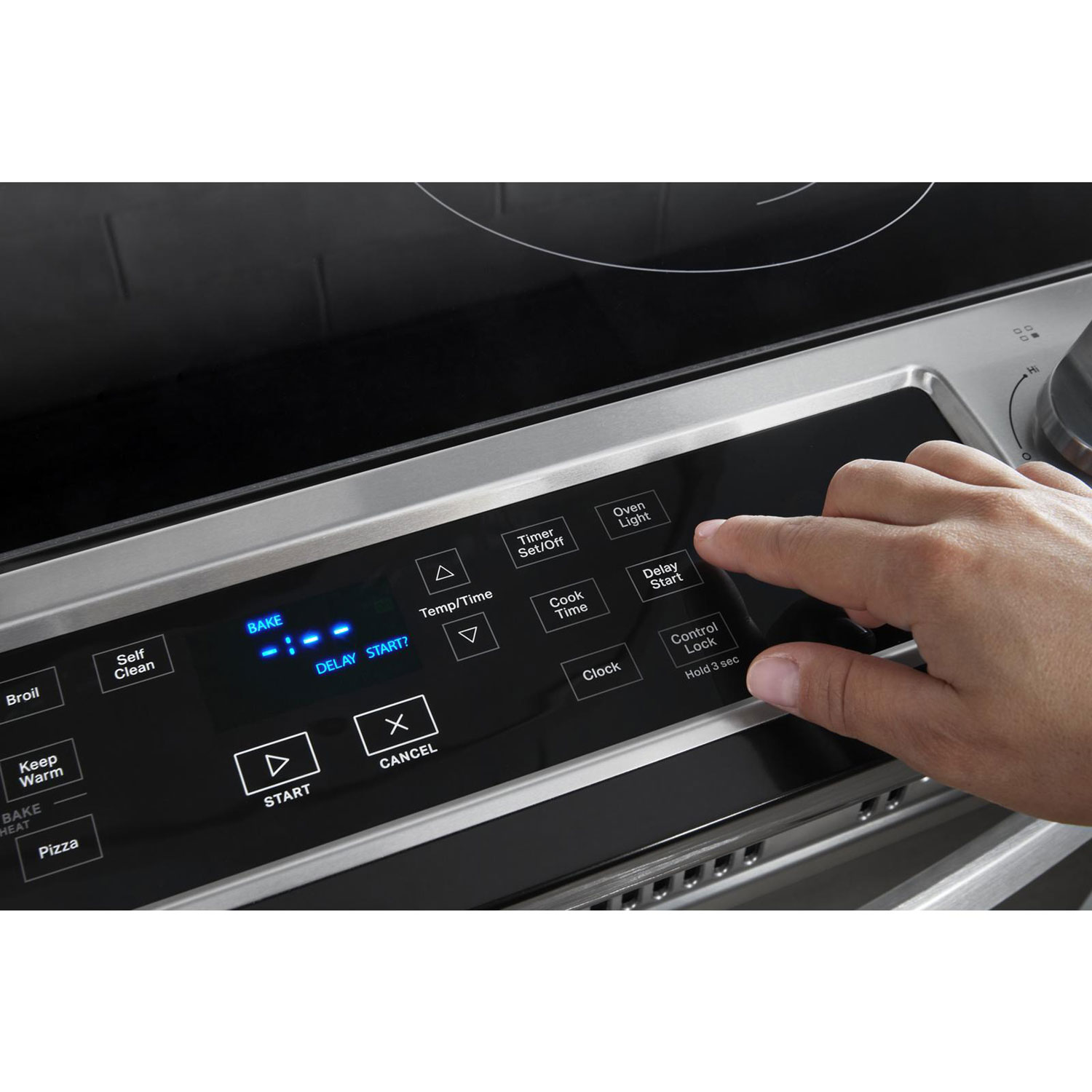 Whirlpool 30" 4.8 Cu. Ft. Self-Clean Slide-In Electric Range - Black Stainless