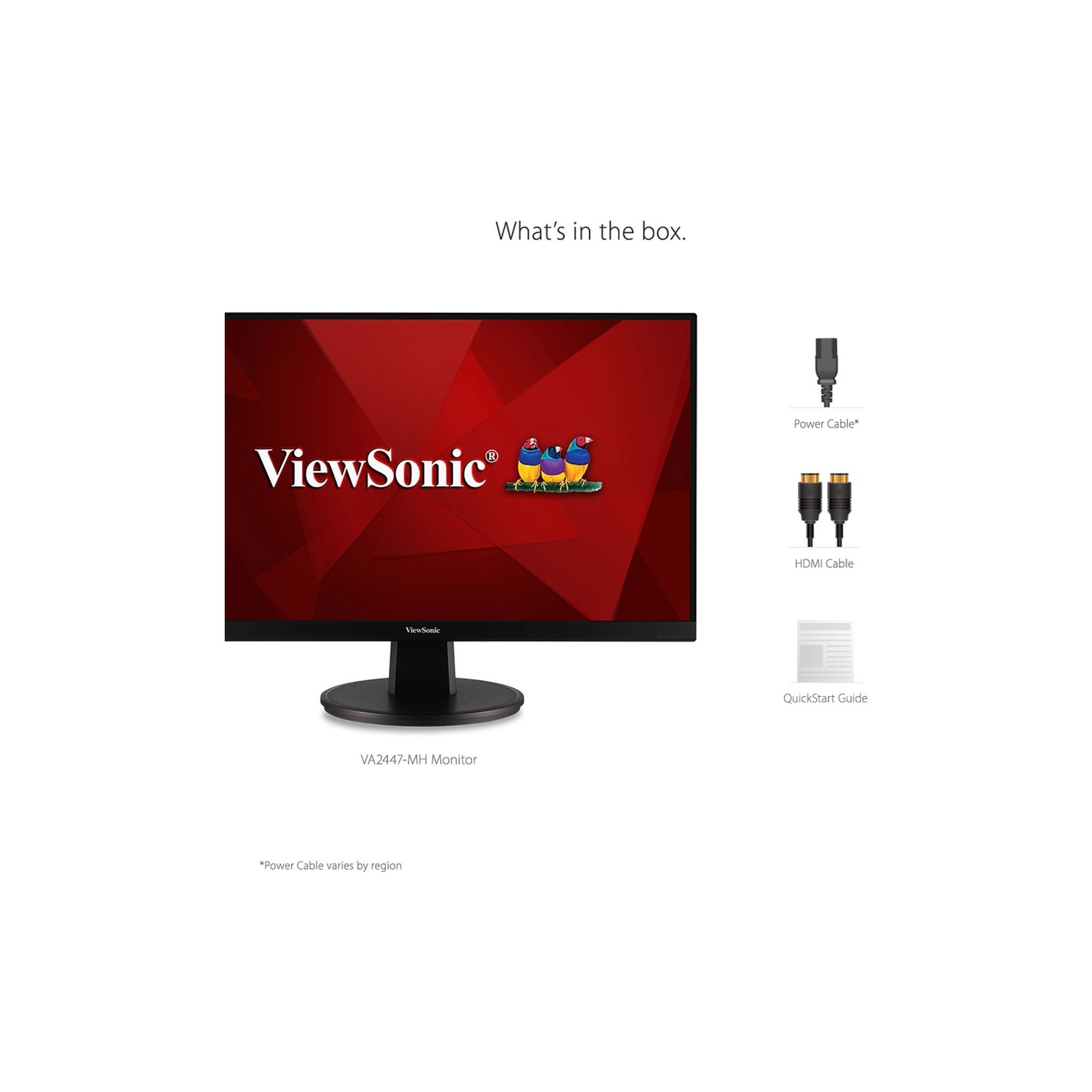 Moniteur ACL Adaptive-Sync MVA FHD 75 Hz 24 po de ViewSonic/temps réponse 5 ms gris à gris - Noir