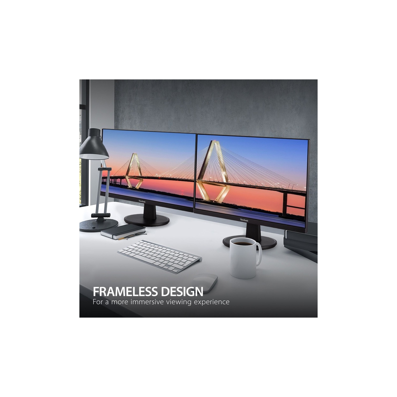 Moniteur ACL Adaptive-Sync MVA FHD 75 Hz 24 po de ViewSonic/temps réponse 5 ms gris à gris - Noir