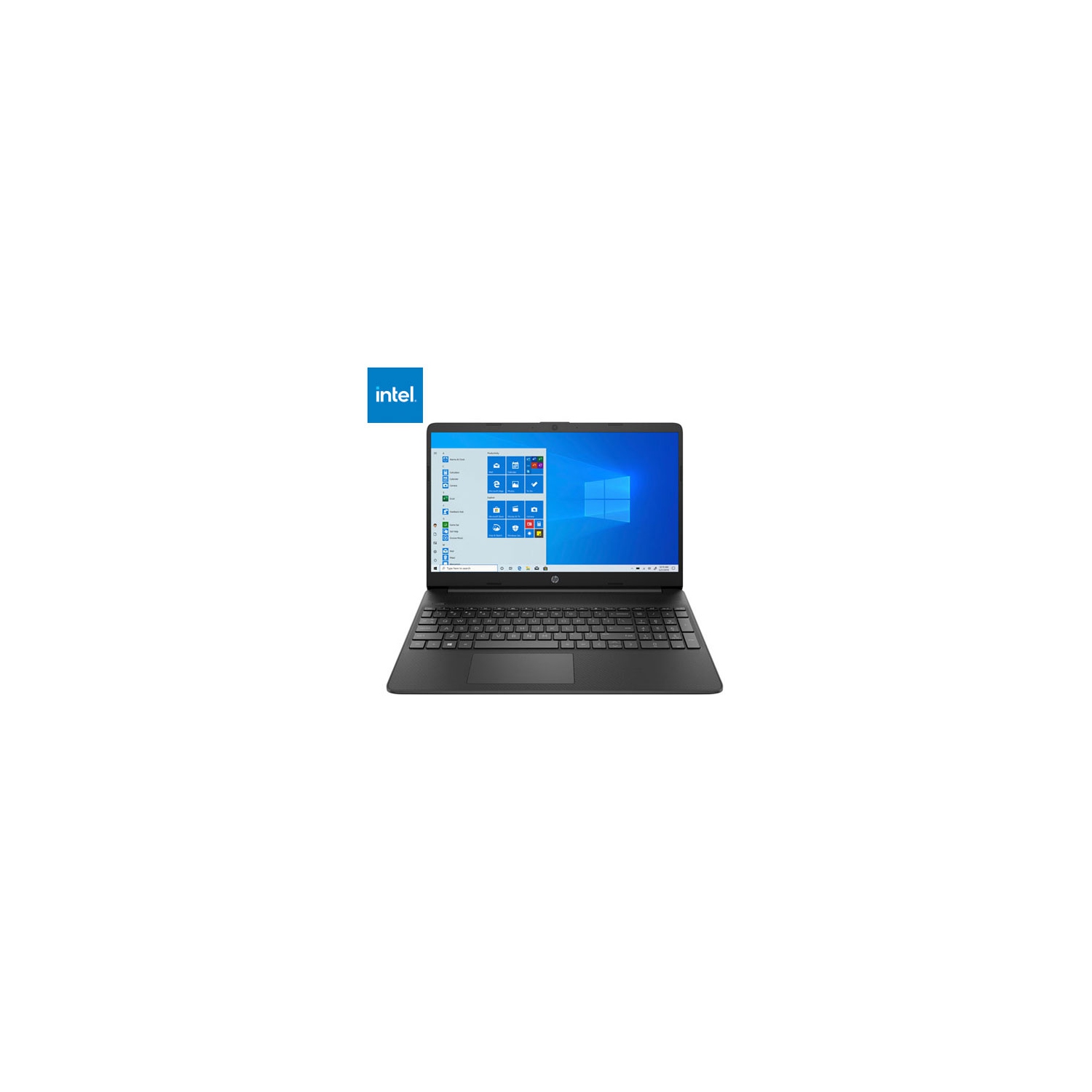 Open Box - HP 15.6" Laptop - Shadow Black (Intel Celeron N4500/256GB SSD/8GB RAM/Windows 10)