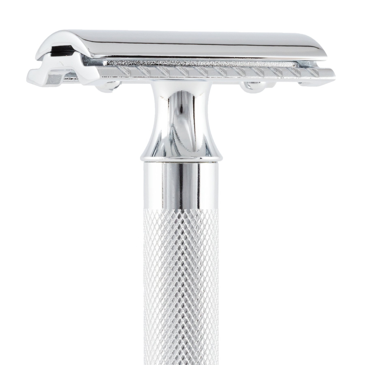 Merkur Double Edge Safety Razor, Straight Cut, Extra Thick Handle, Chrome