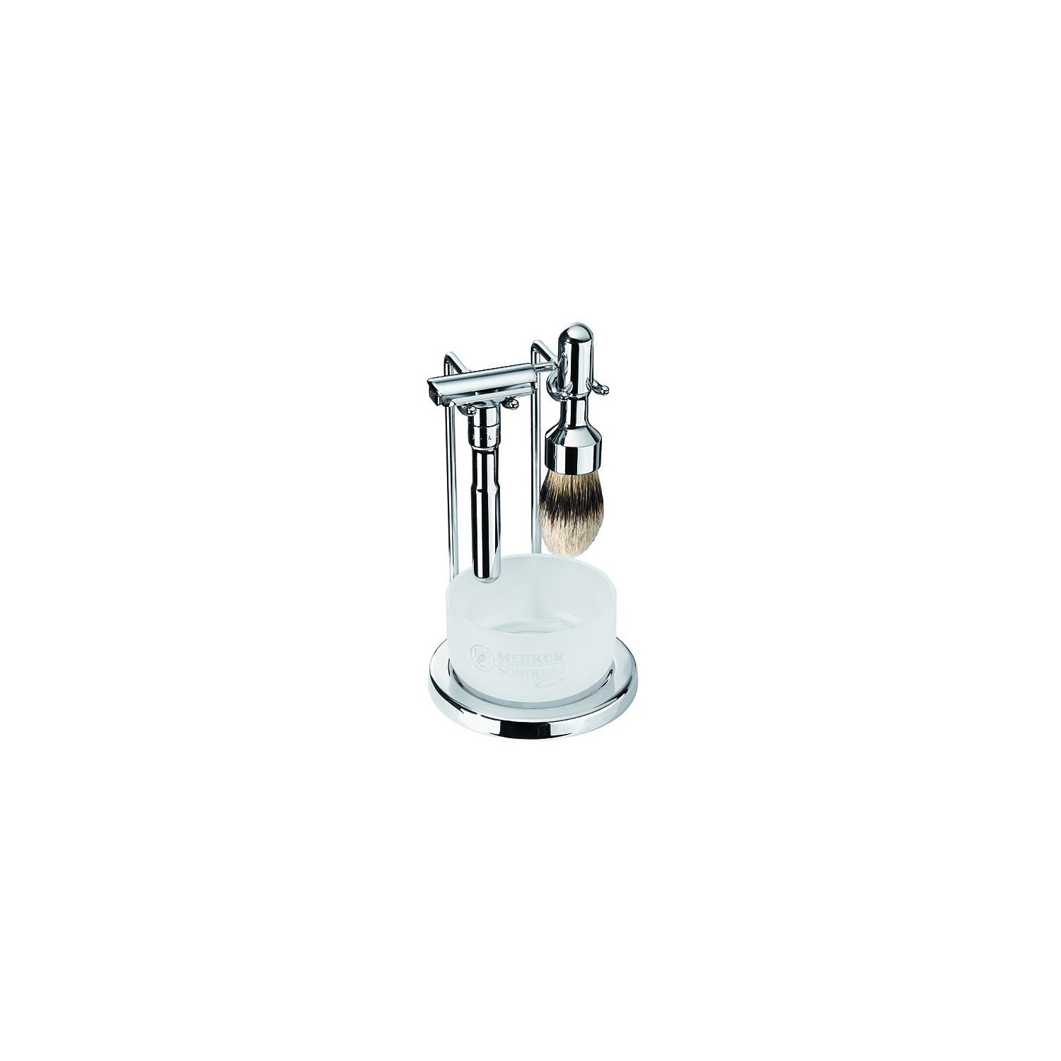 Merkur Futur 4pc Double Edge Safety Razor Shaving Set, Polished