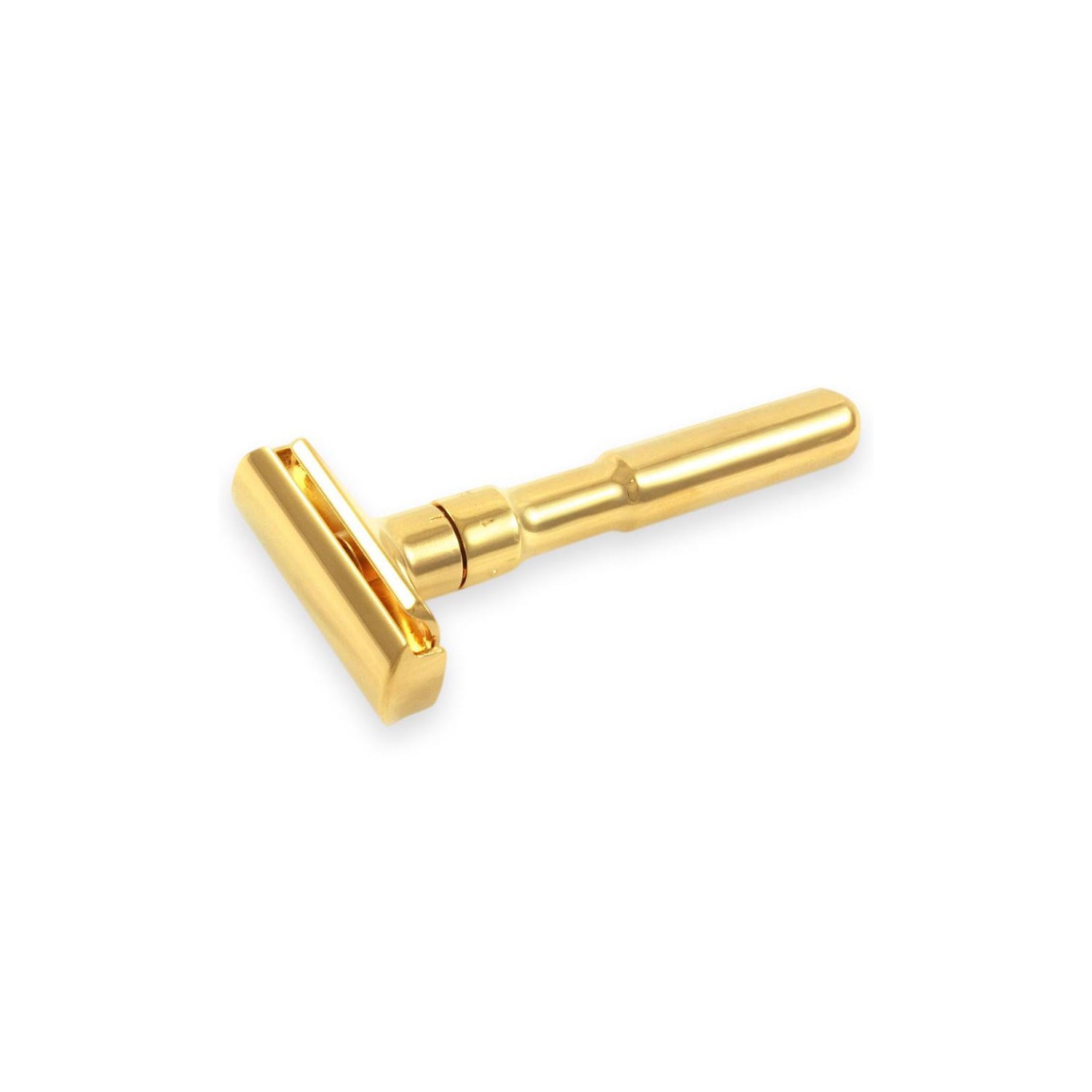 Merkur Futur Adjustable Double Edge Safety Razor with Snap Closure, Gold