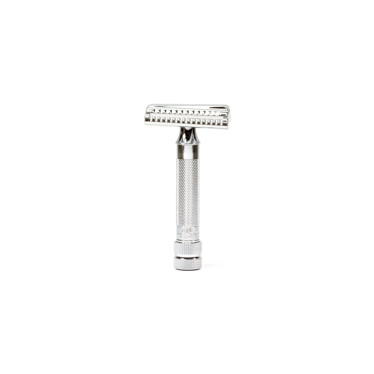Merkur Double Edge Safety Razor, Slant Cut, Extra Thick Handle, Chrome