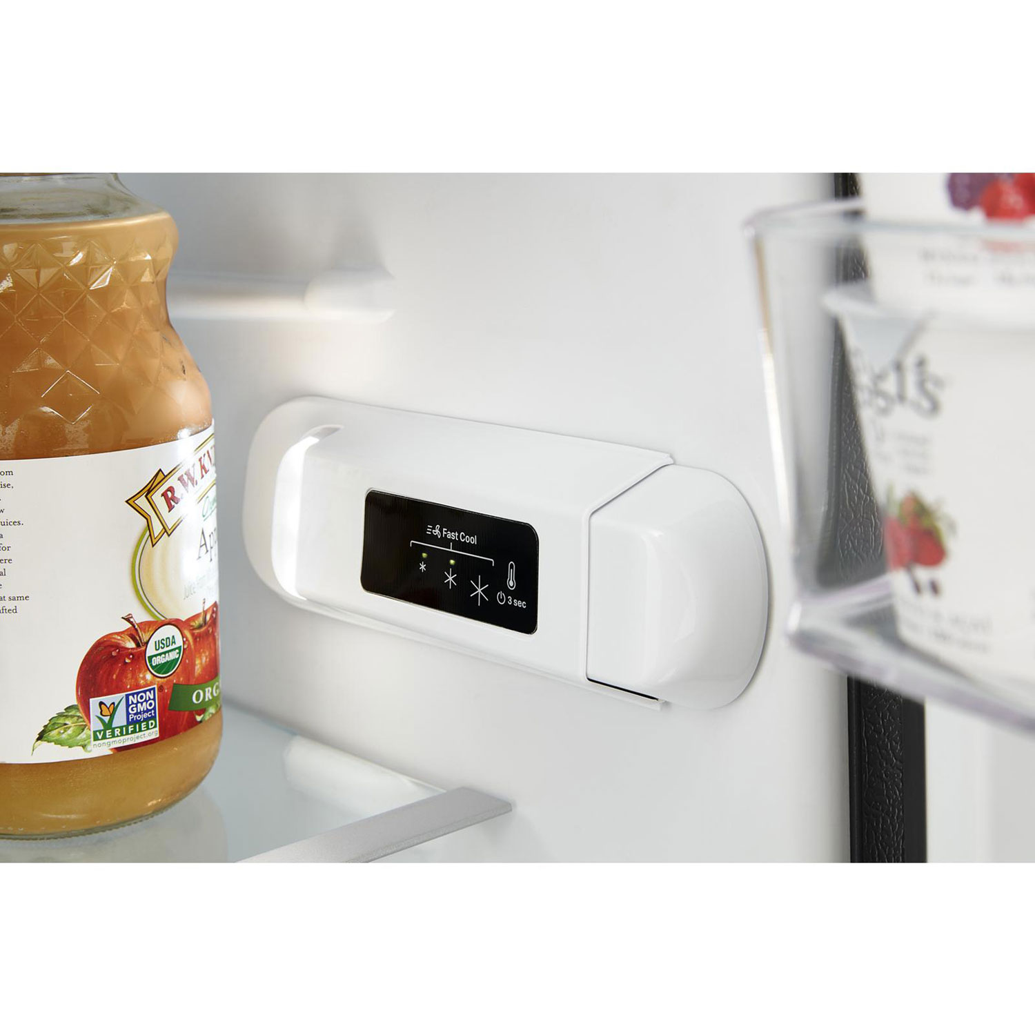 Réfrigérateur à congélateur supérieur 25 po 11,6 pi³ de Whirlpool - Noir