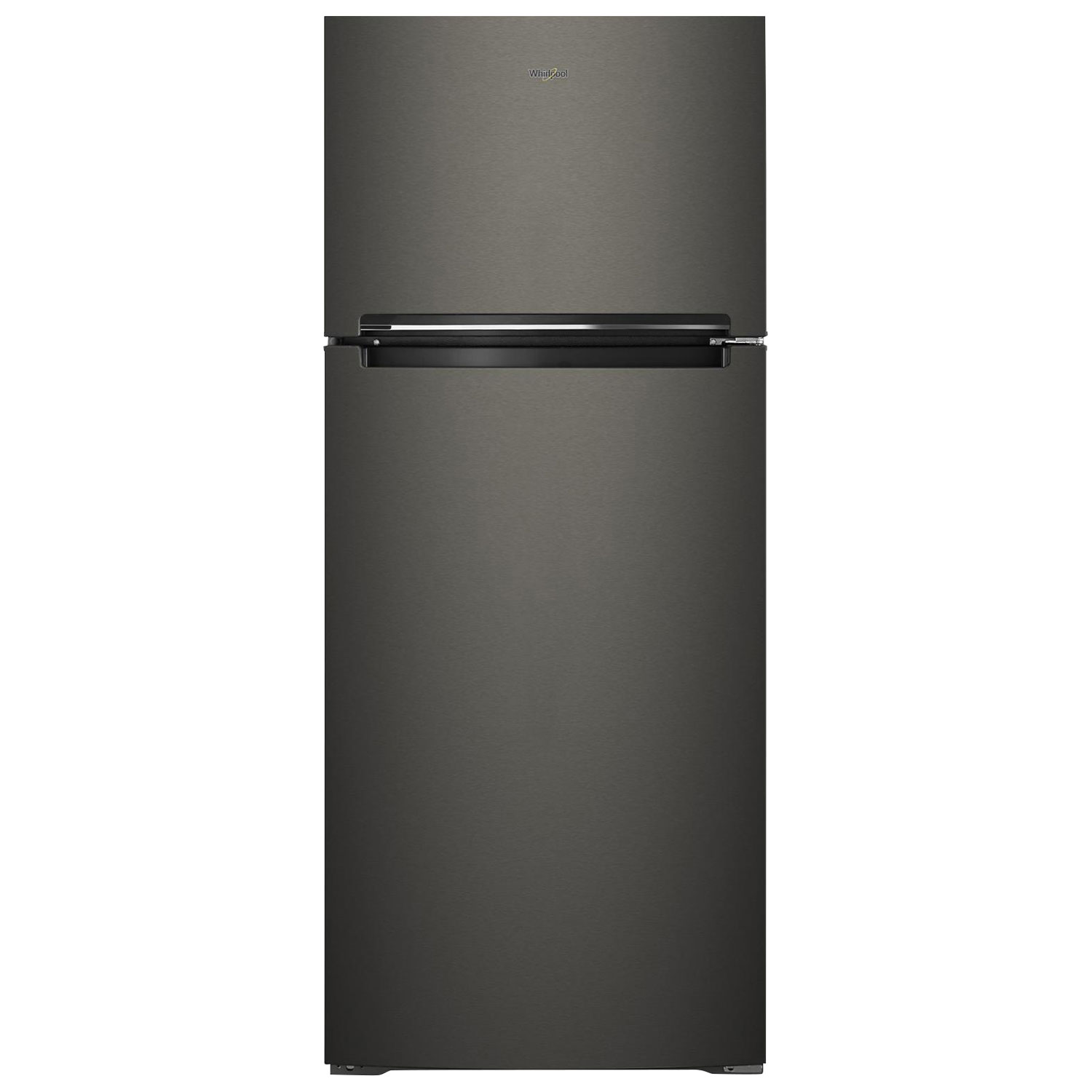 Réfrigérateur congélateur supérieur 17,6 pi³ 28 po Whirlpool éclairage DEL - Inox noir