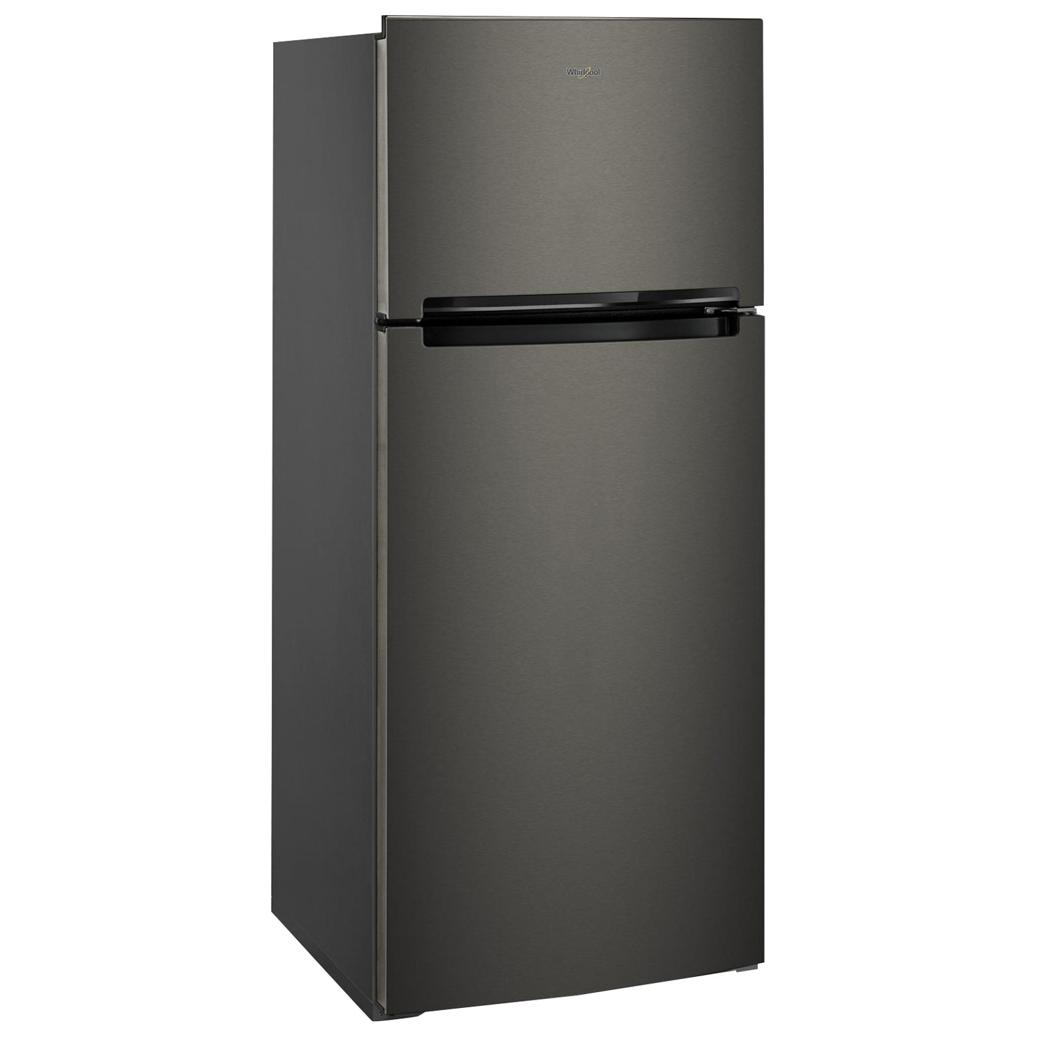 Réfrigérateur congélateur supérieur 17,6 pi³ 28 po Whirlpool éclairage DEL - Inox noir