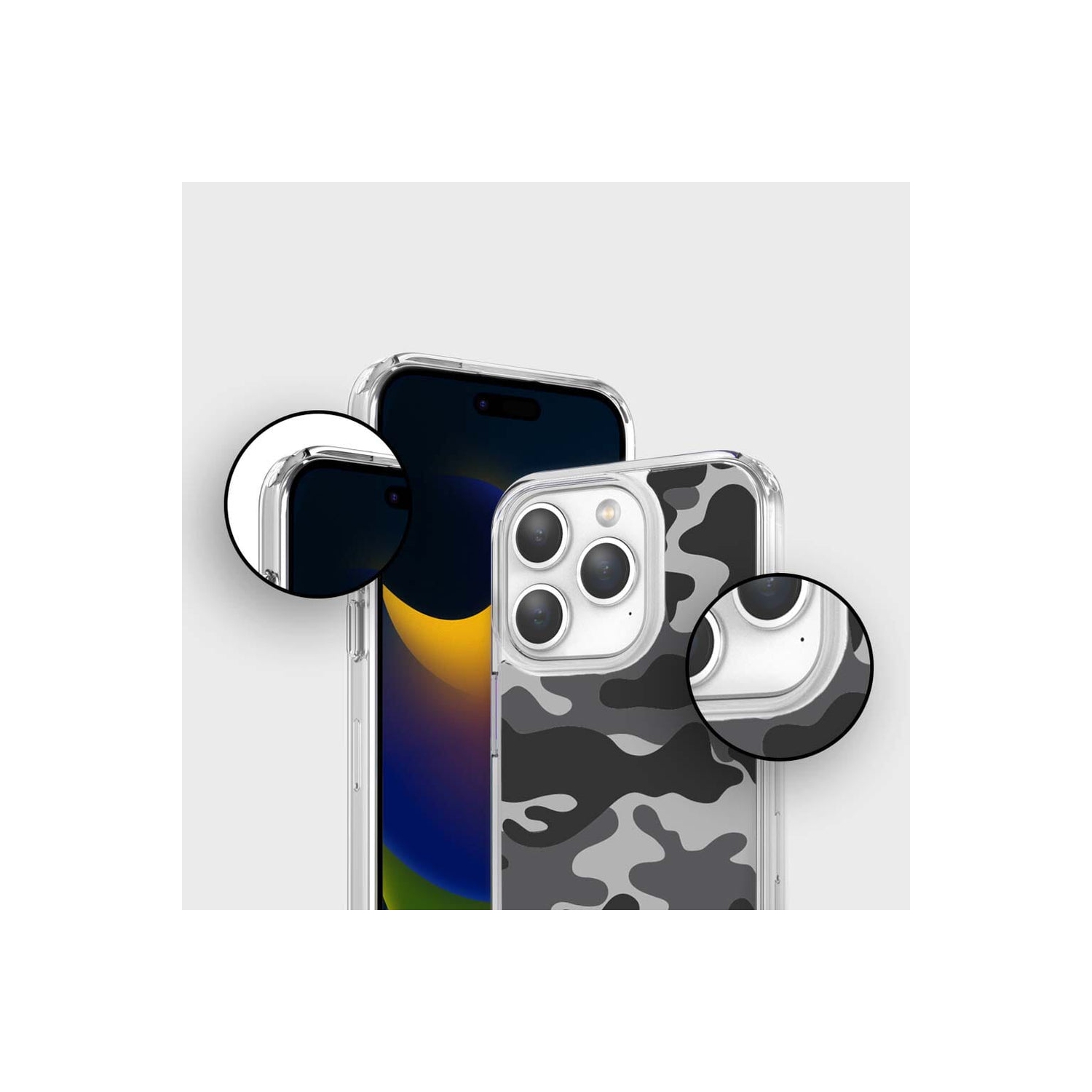 iPhone 15 Pro Max Case With MagSafe - Black Camo