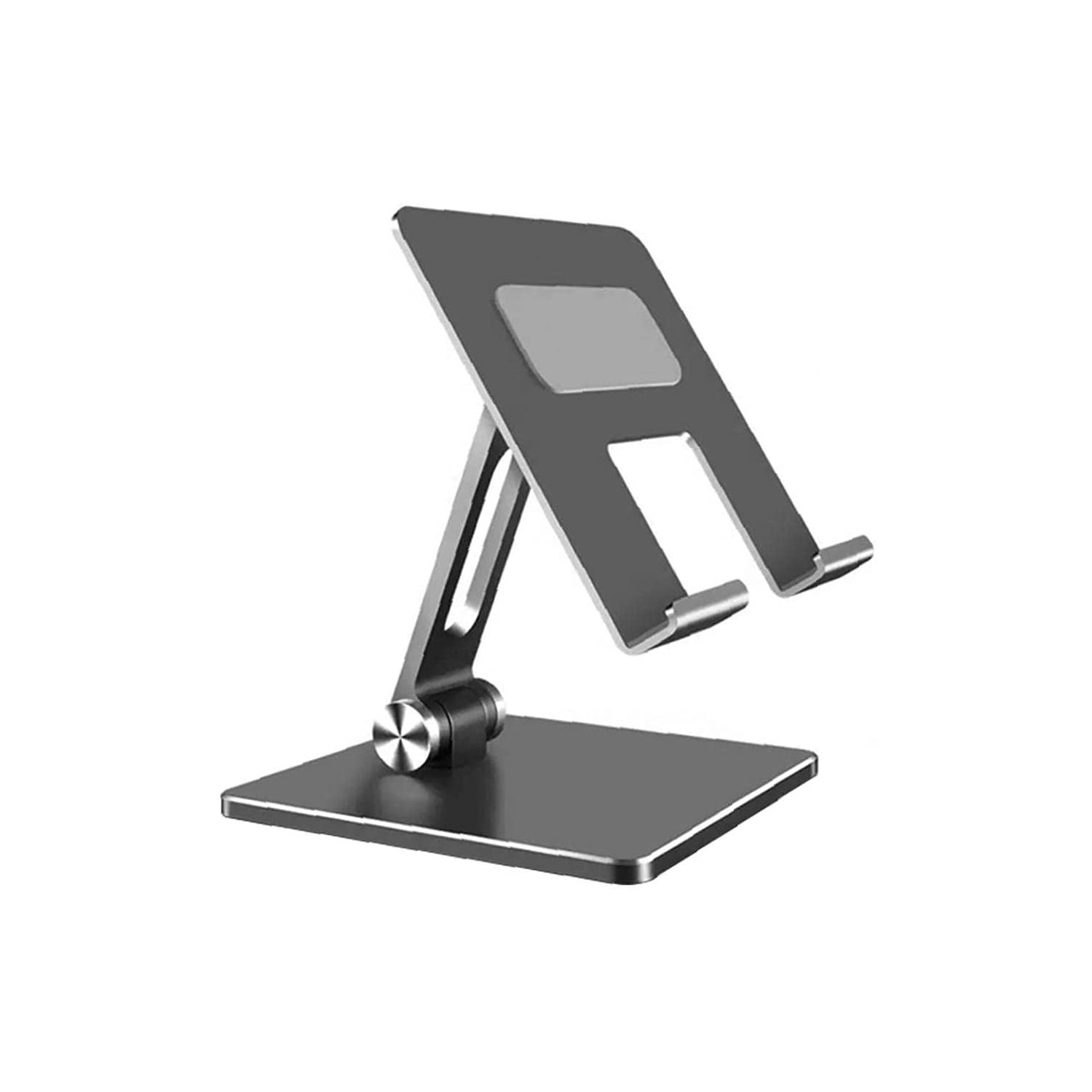 Desktop Holder Stand Tablet Aluminum Alloy Holder Desktop Bracket Lazy Folding Adjustable Computer Stand for iPad Mobile Phone Silver - axGear