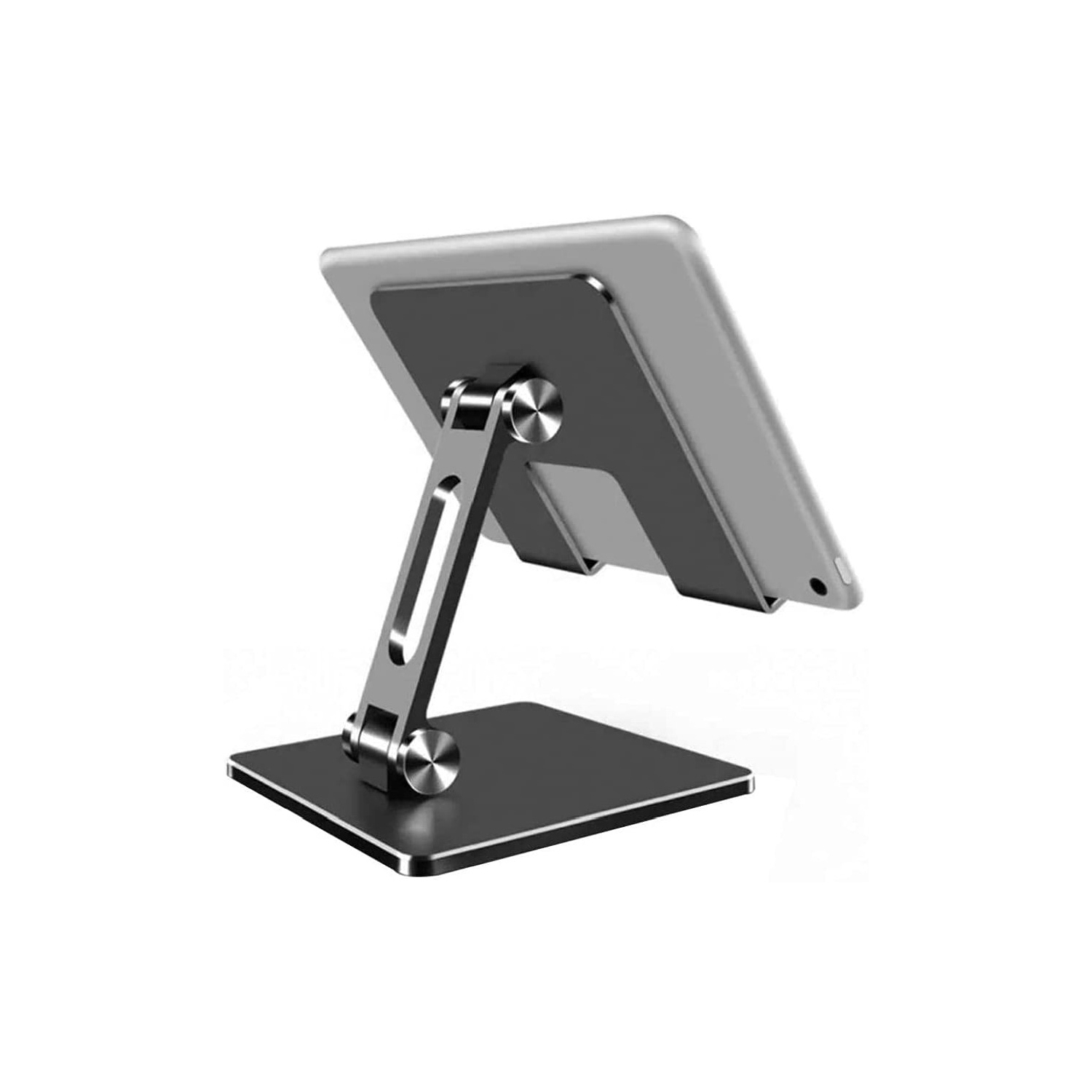 Desktop Holder Stand Tablet Aluminum Alloy Holder Desktop Bracket Lazy Folding Adjustable Computer Stand for iPad Mobile Phone Silver - axGear