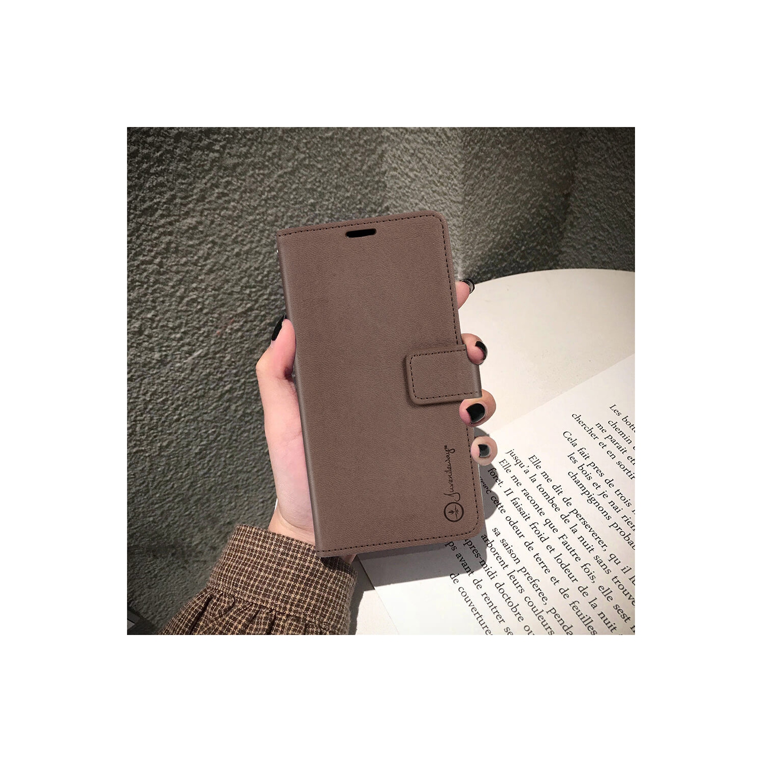 Juvenileway Folio series protection flip case for Apple iPhone 11 Pro 2019 - Brown