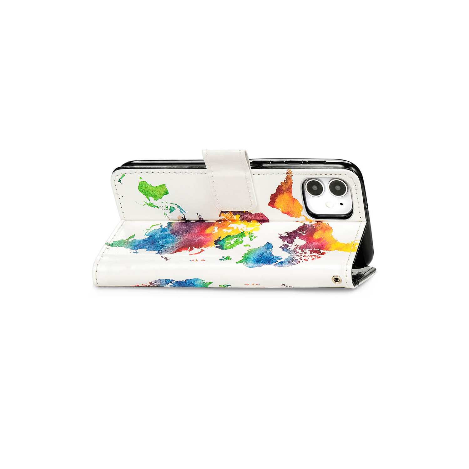 Juvenileway Design Folio series protection flip case for Apple iPhone 11 Pro Max 2019 - World