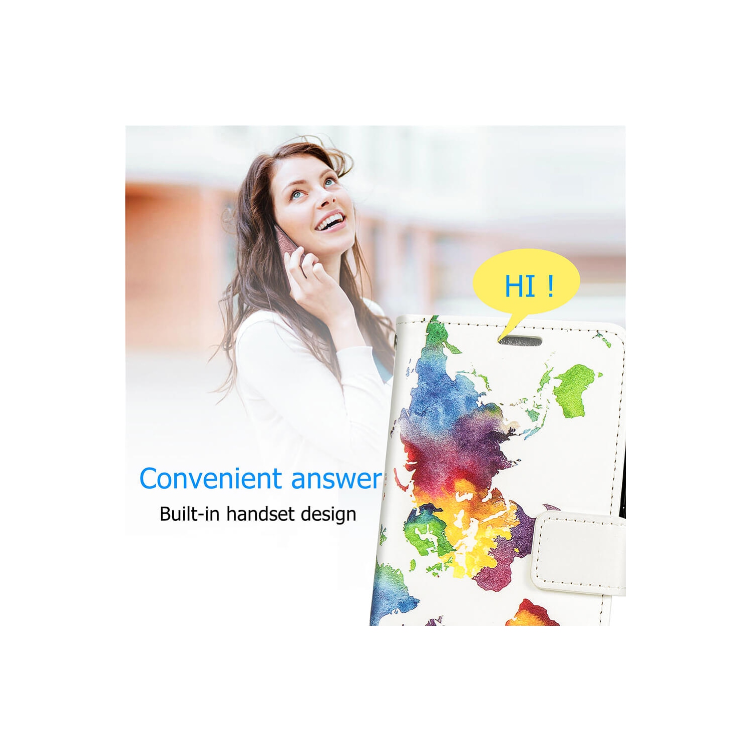 Juvenileway Design Folio series protection flip case for Apple iPhone 11 Pro Max 2019 - World