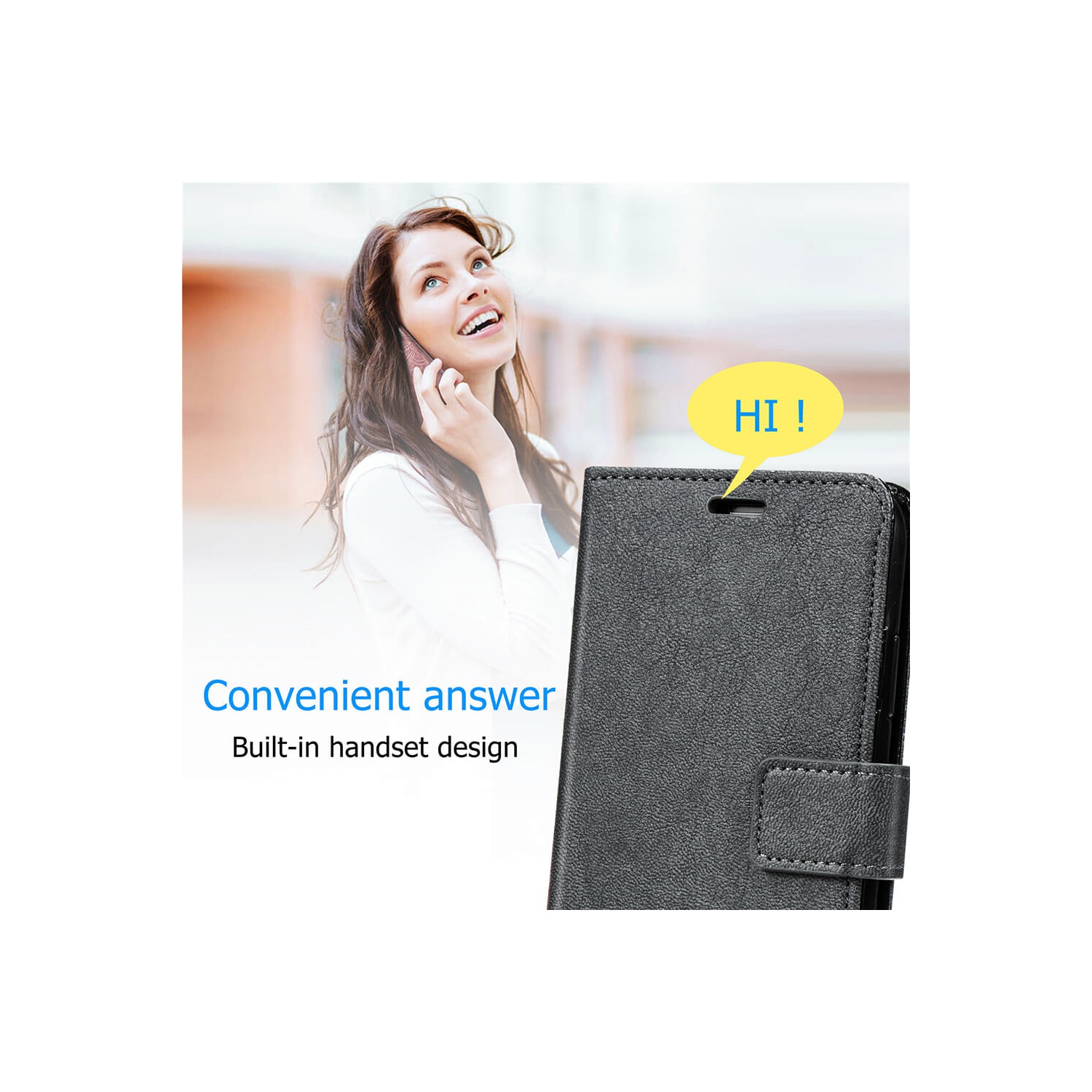 Juvenileway Folio series protection flip case for Apple iPhone 11 Pro 2019 - Black