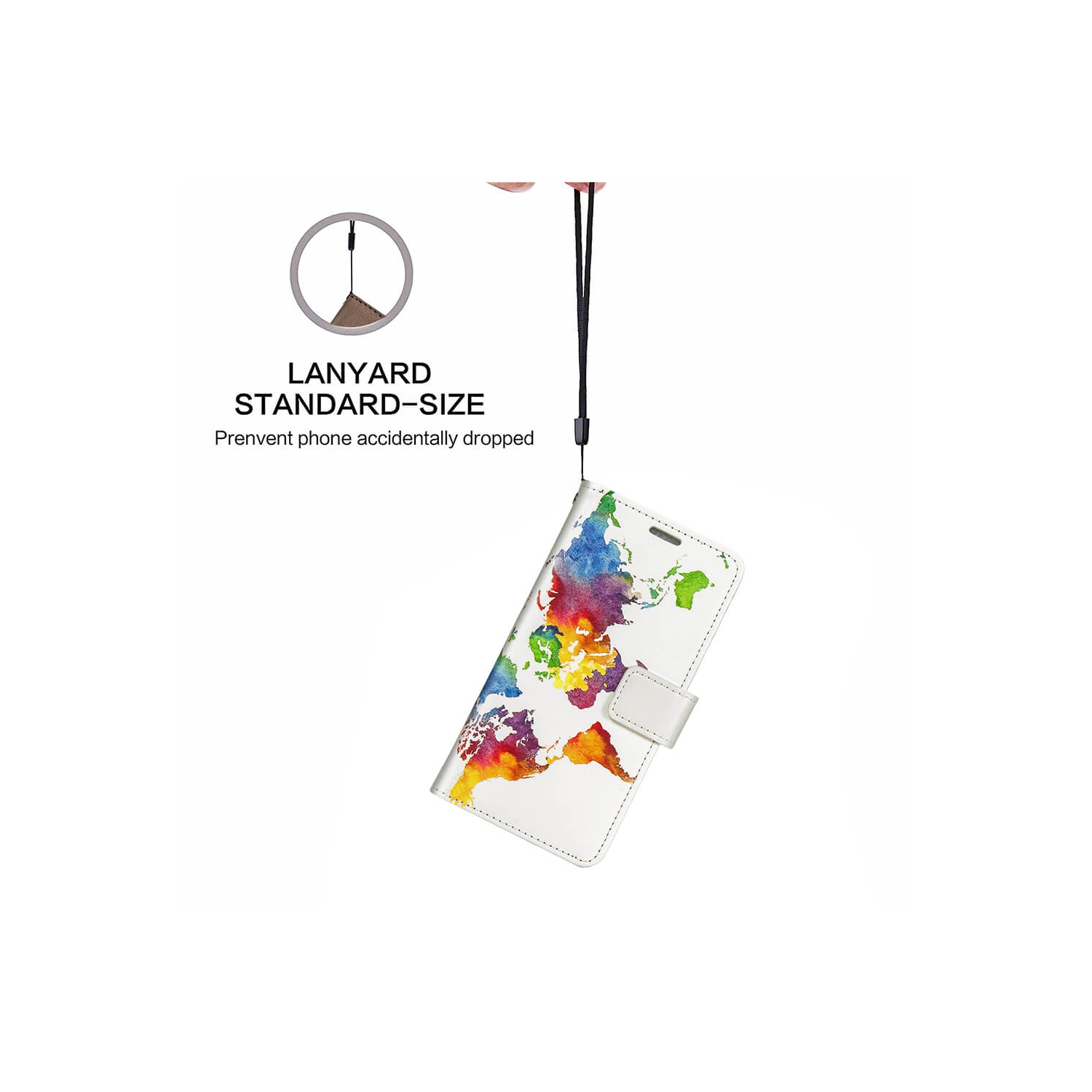 Juvenileway Design Folio series protection flip case for Apple iPhone 11 Pro 2019 - World