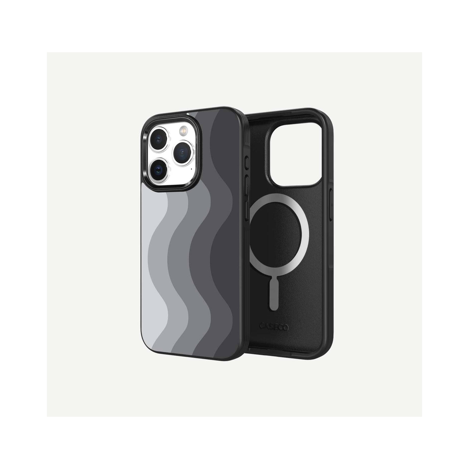 iPhone 15 Pro Max Case With MagSafe - Black Wave