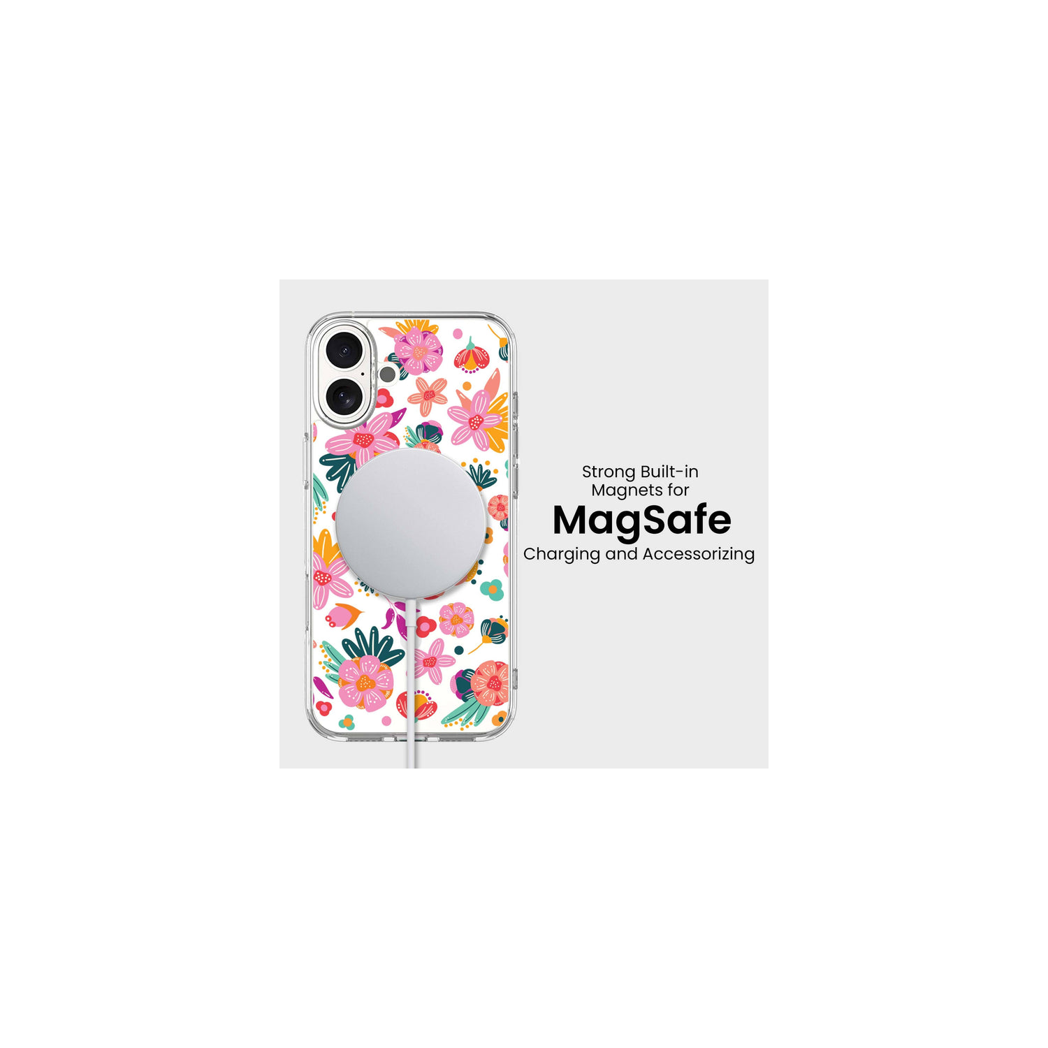 iPhone 16 Case With MagSafe - Spring Flower