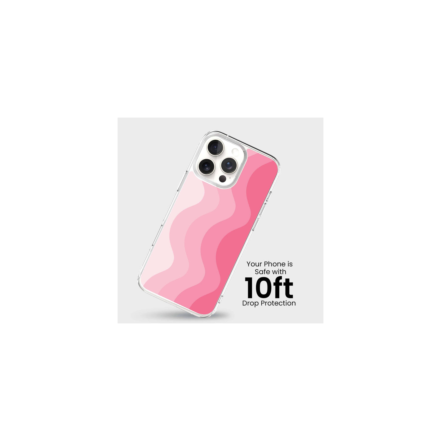 MagSafe iPhone 16 Pro Pink Wave Case