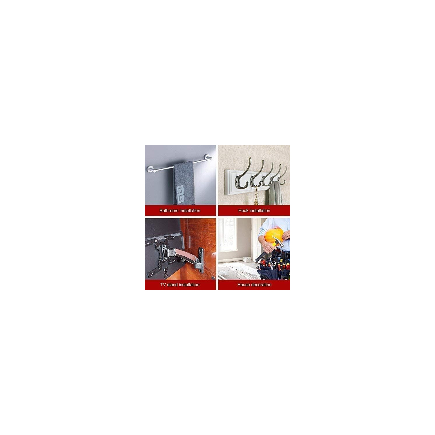 ISTAR Plastic Drywall Wall Anchors Screw Assortment Kit - 300 Pieces