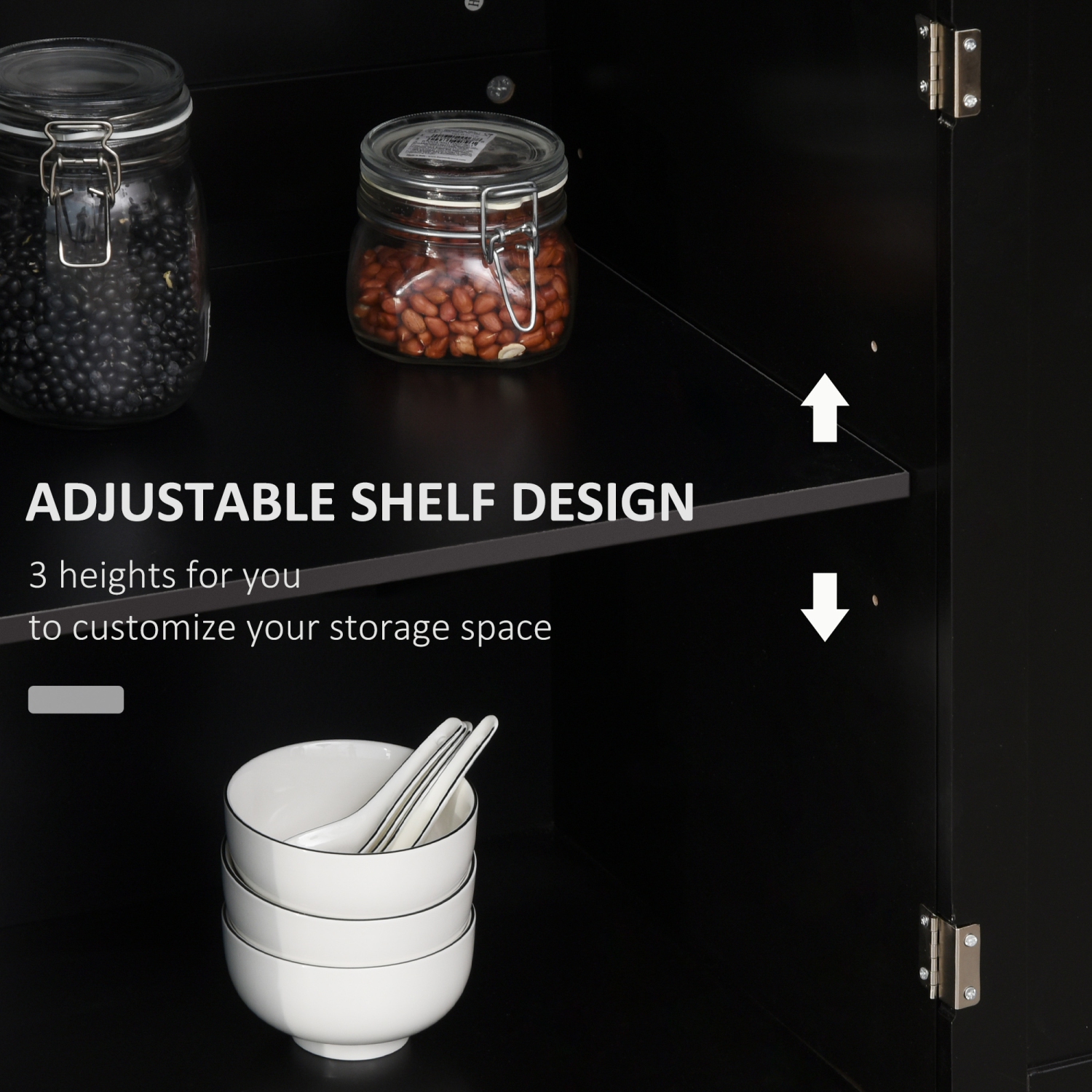 Chariot à roulettes pour îlot de cuisine avec dessus en bois, espace de rangement suffisant avec tablettes pour porte-serviettes, chariot de service